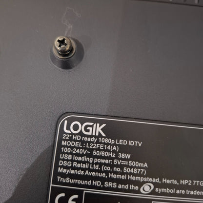 LOGIK L22FE14 22" Full HD 1080p LED TV HDMI USB + Wall Mount Bracket