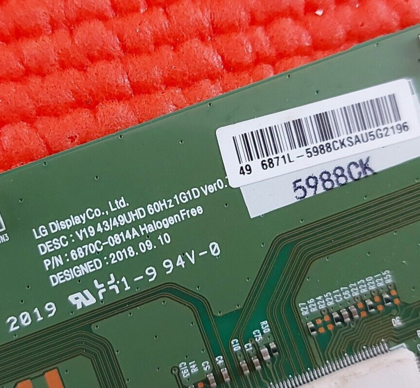 LVDS BOARD FOR KD-49X7052 KD-49XH8096 KD-49X8005C TV 6870C-0814A 6871L-5988C