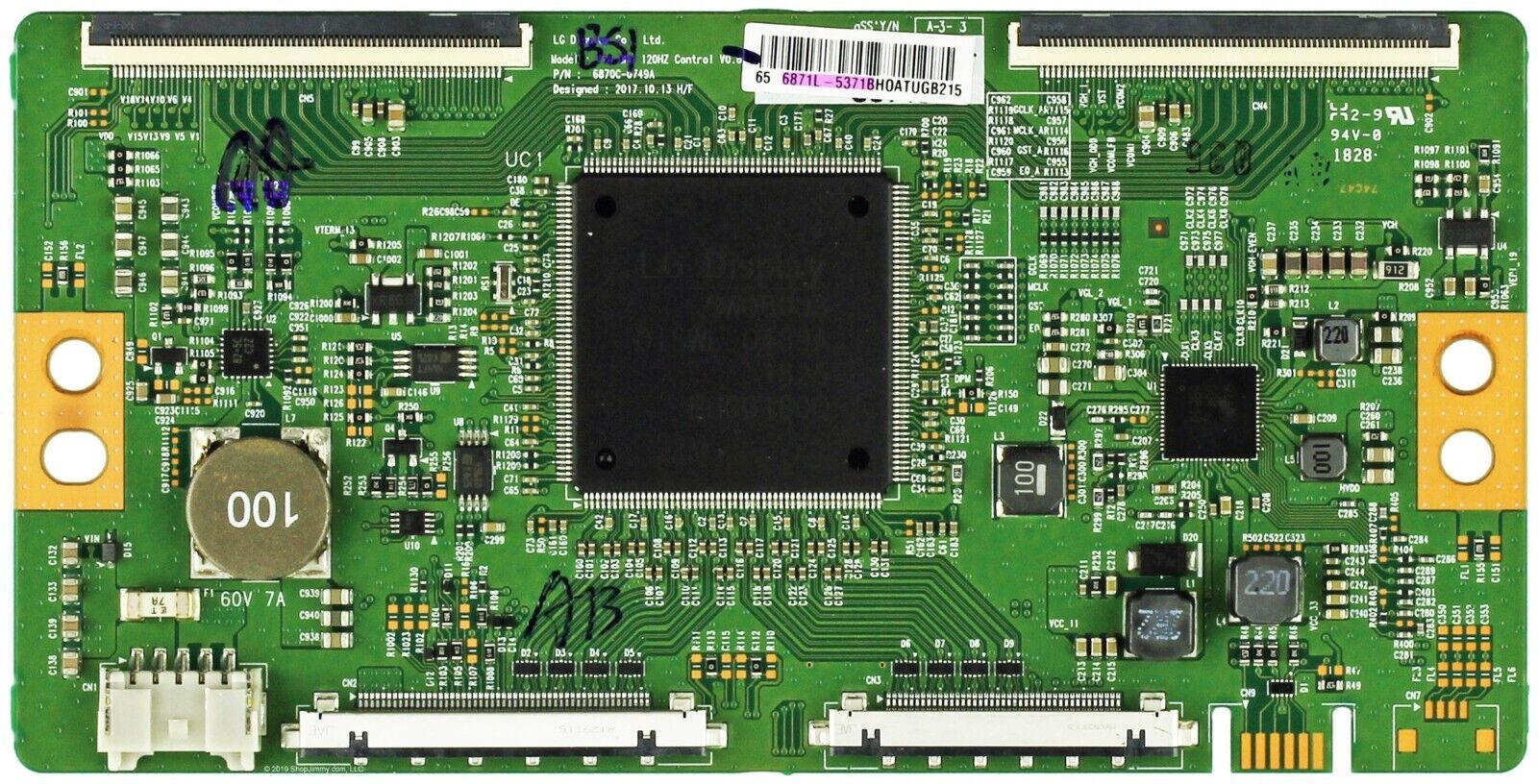 LVDS TCON BOARD FOR SONY KD-65XG8505 KD-65XF8796 65" TV 6870C-0749A 6871L-5371B