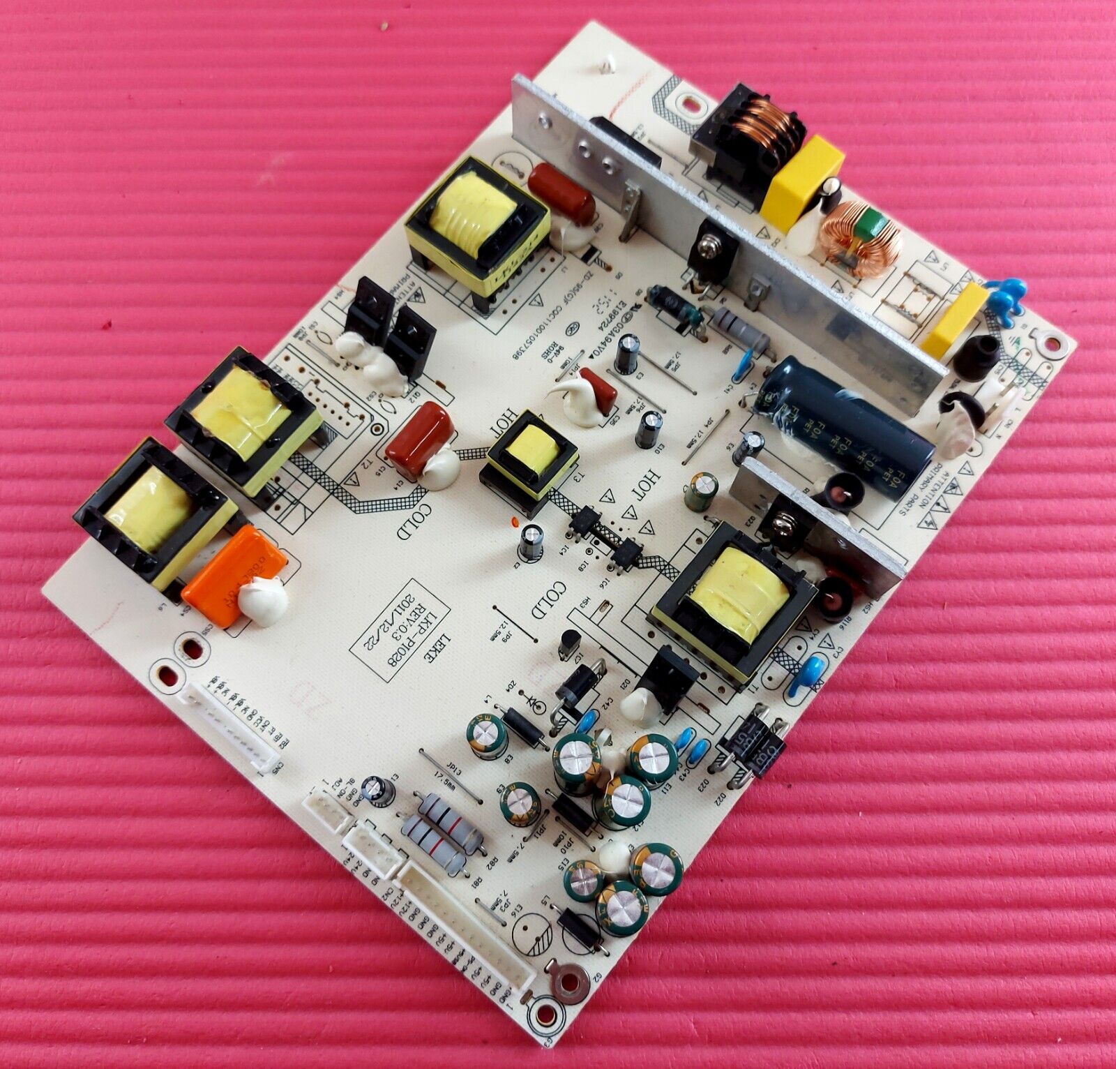 POWER SUPPLY BOARD FOR CURTIS LCD3957UK TV ZD-95(G)F CQC11001057398 LKP-PI028