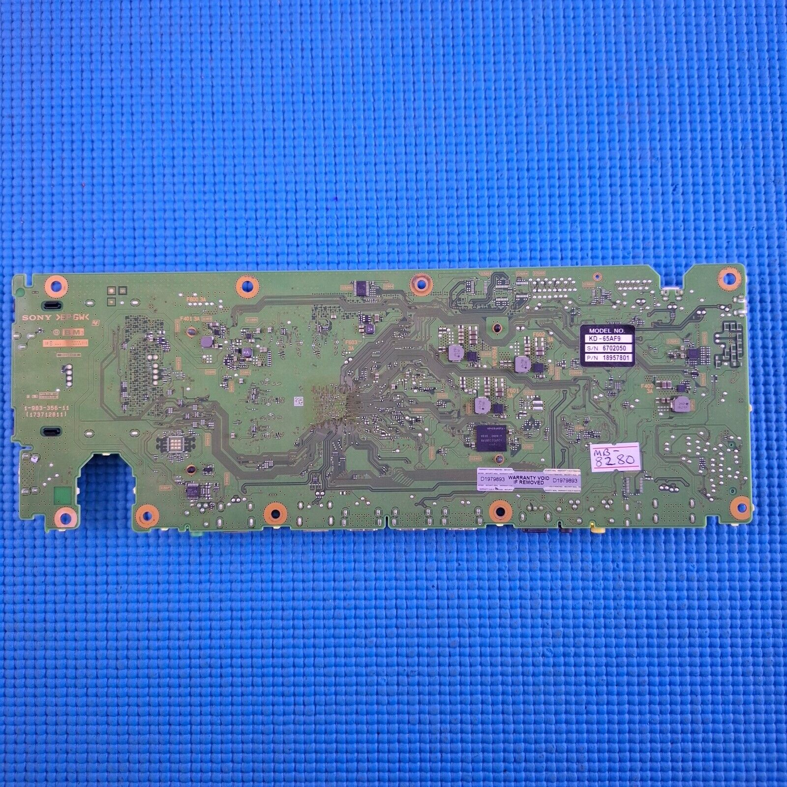 MAIN BOARD FOR SONY KD-65AF9 65" OLED TV YA03071AA 1-983-356-11 | TESTED WORKING