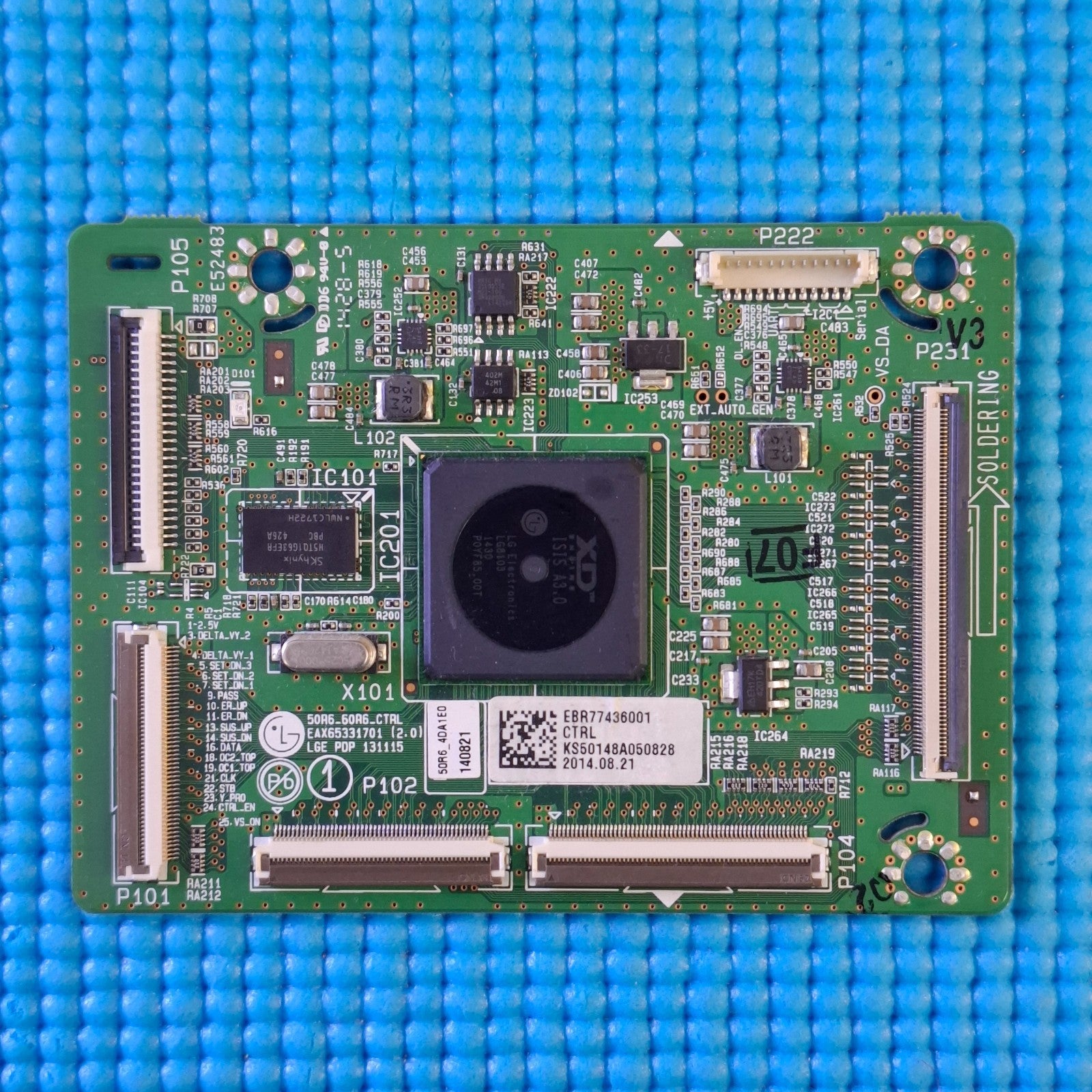 LVDS TCON BOARD FOR LG 50PB5600 50" PLASMA TV EAX65331701 (2.0) EBR77436001