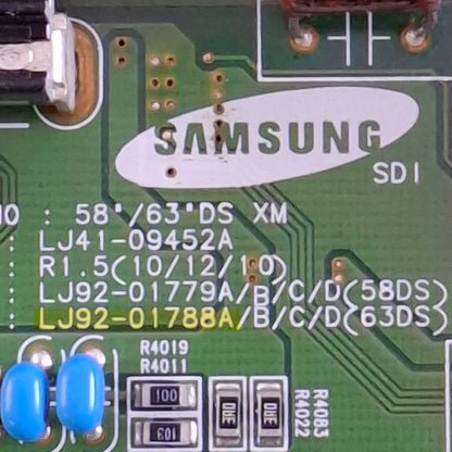 XSUS BOARD FOR SAMSUNG PS64D8000FU 64" PLASMA TV LJ41-09452A LJ92-01788A AA2