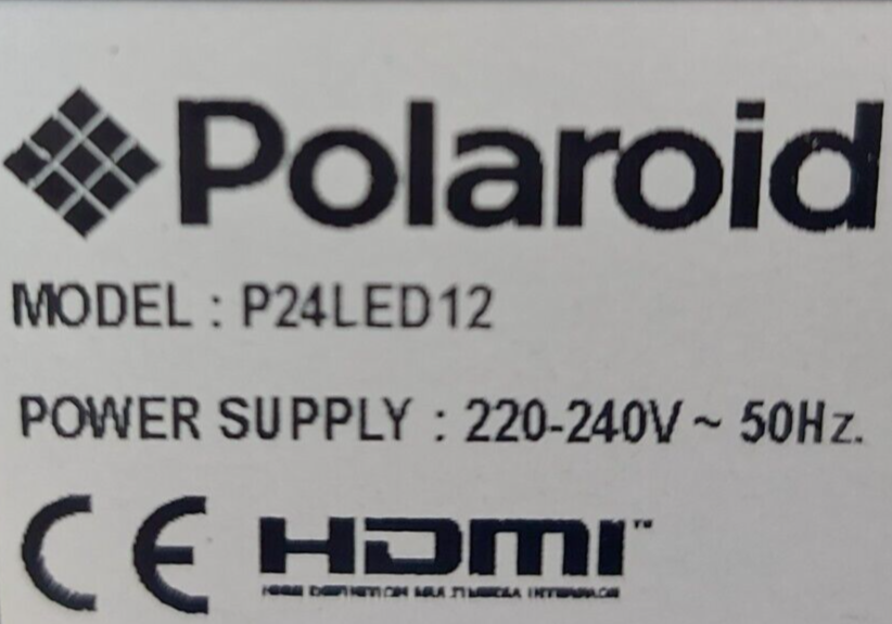 Polaroid P24LED12 24" Full HD 1080P LED HDMI Scart TV With Remote & Stand