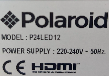 Polaroid P24LED12 24" Full HD 1080P LED HDMI Scart TV With Remote & Stand