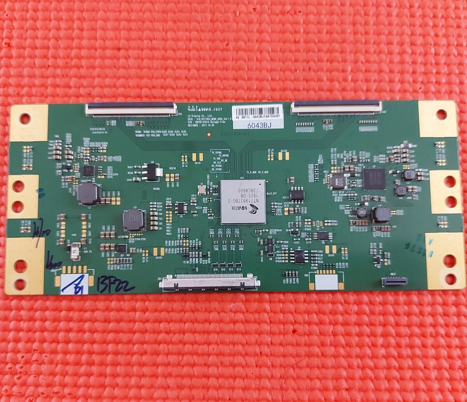 LVDS TCON BOARD FOR SONY KD-49XG8096 KD-49XG8196 49" TV 6870C-0761A 6871L-6043B