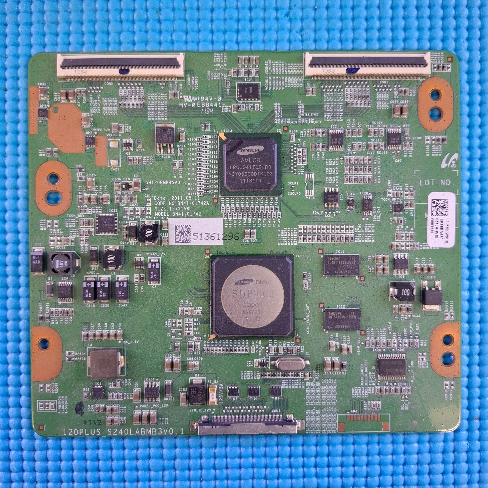 LVDS TCON BOARD FOR SAMSUNG UE55D6530WK 55" LED TV BN41-01742A BN95-00543A