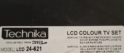 TECHNIKA LCD24-621 24" FULL HD 1920x1080 Freeview TV DVD Player