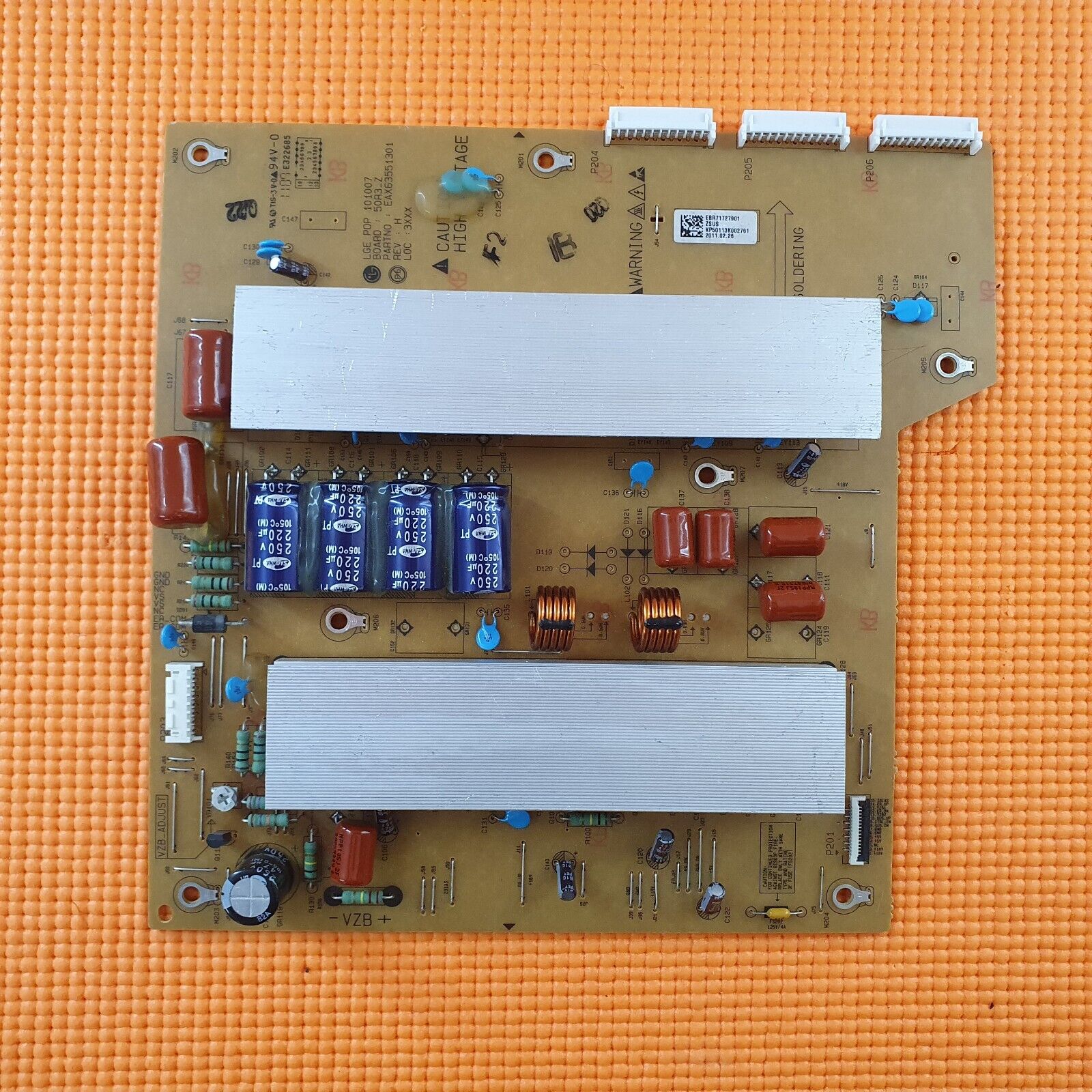 XSUS BOARD FOR LG 50PV450 50PZ550 50PZ570 50PZ950 TV EAX63551301 EBR71727901