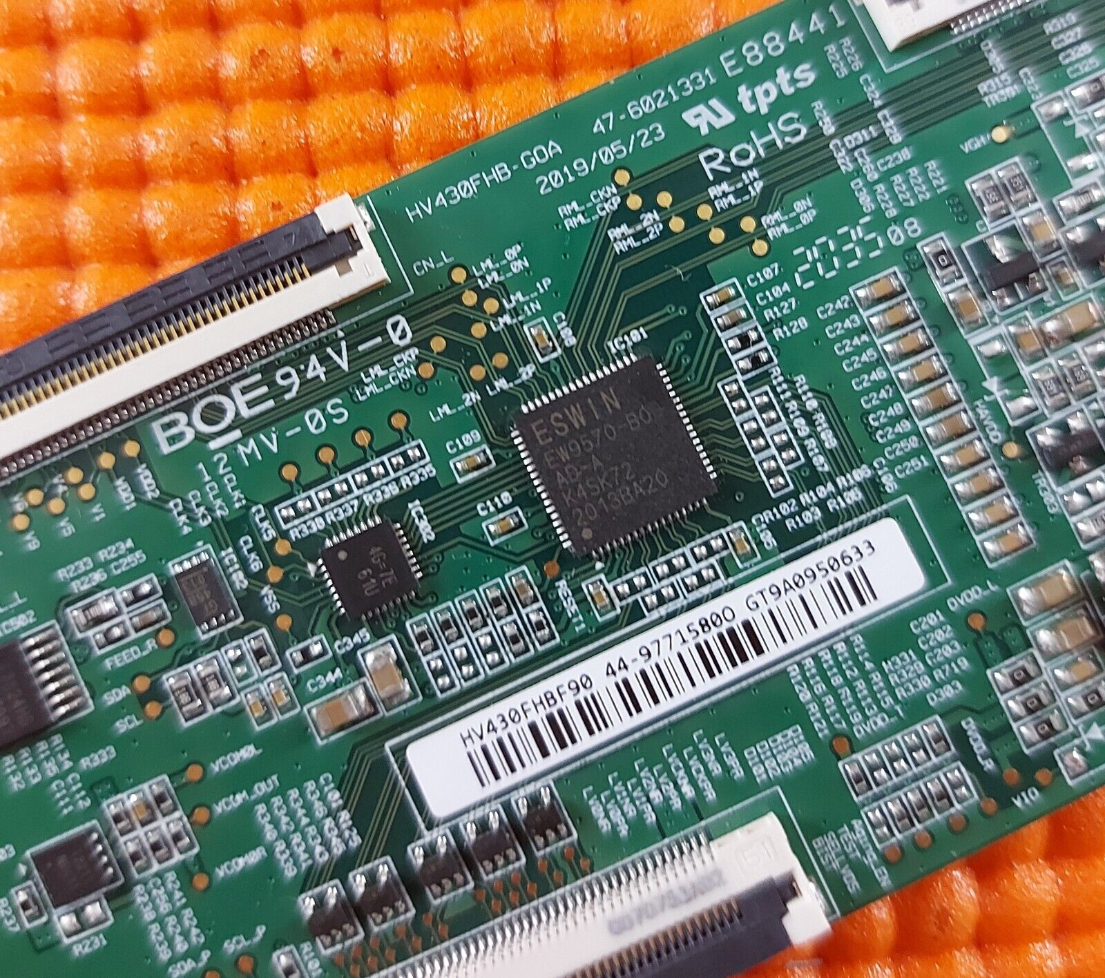 LVDS BOARD FOR JVC LT-43CF700 LT-43CA790 TV 47-6021331 HV430FHB-GOA HV430FHBF90