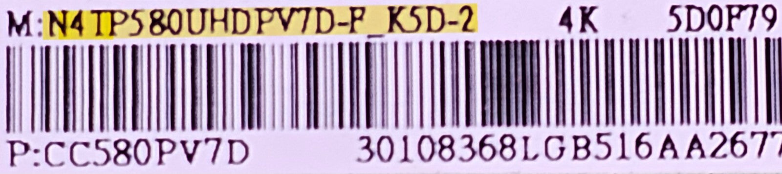 LVDS BOARD FOR TOSHIBA 58UK3163DB 58UL2163DB TV N4TP580UHDPV7D-F_K5D-2 CC580PV7D
