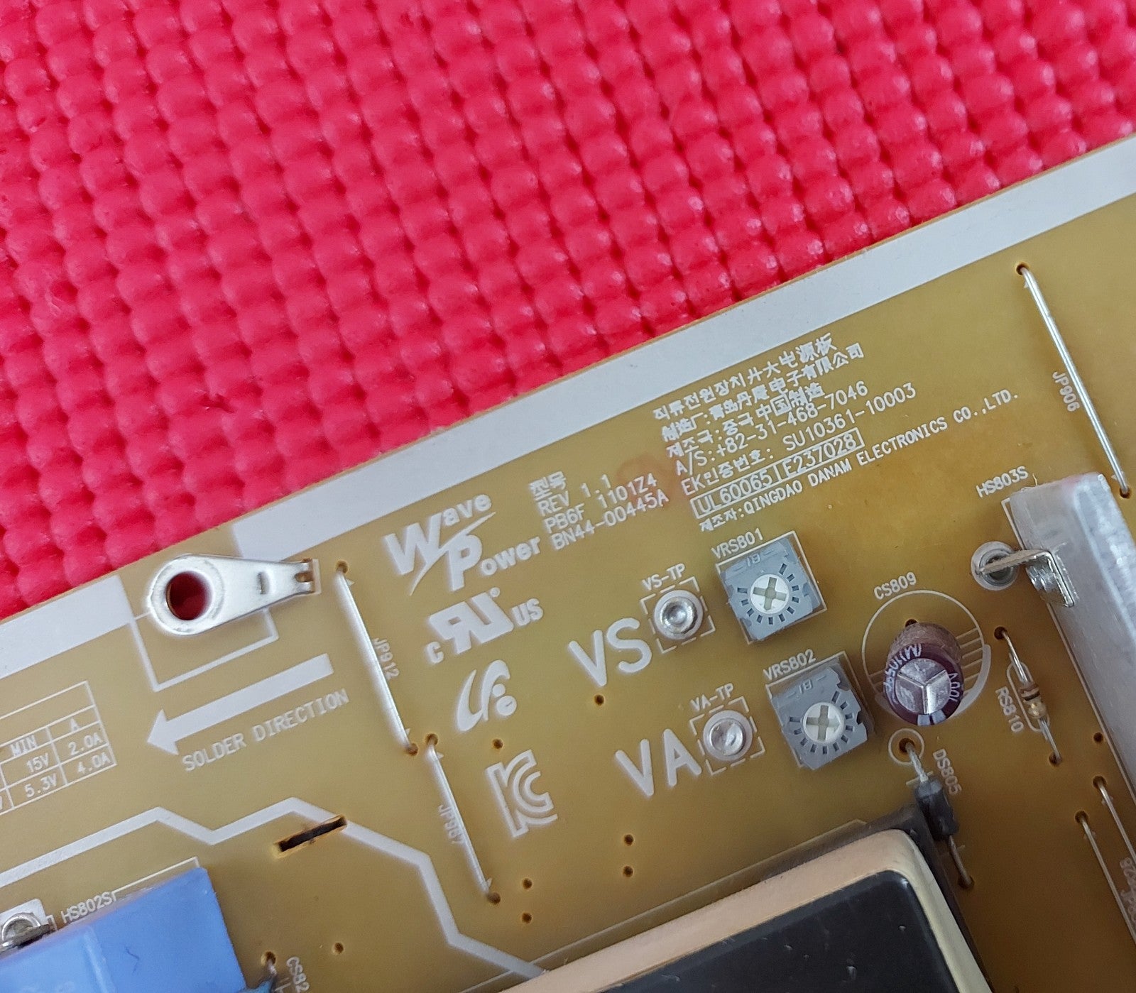 POWER SUPPLY BOARD PSU FOR SAMSUNG PS59D550C1K PS64D550C1F PLASMA TV BN44-00445A
