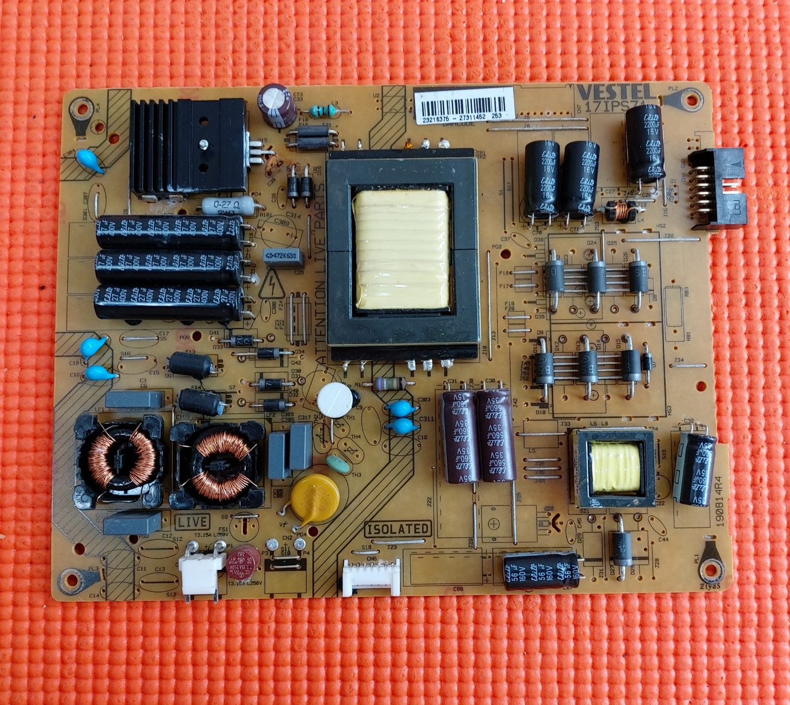 POWER SUPPLY FOR POLAROID P48LED14 HITACHI 48HBT62UH 48" TV 17IPS71 23216375