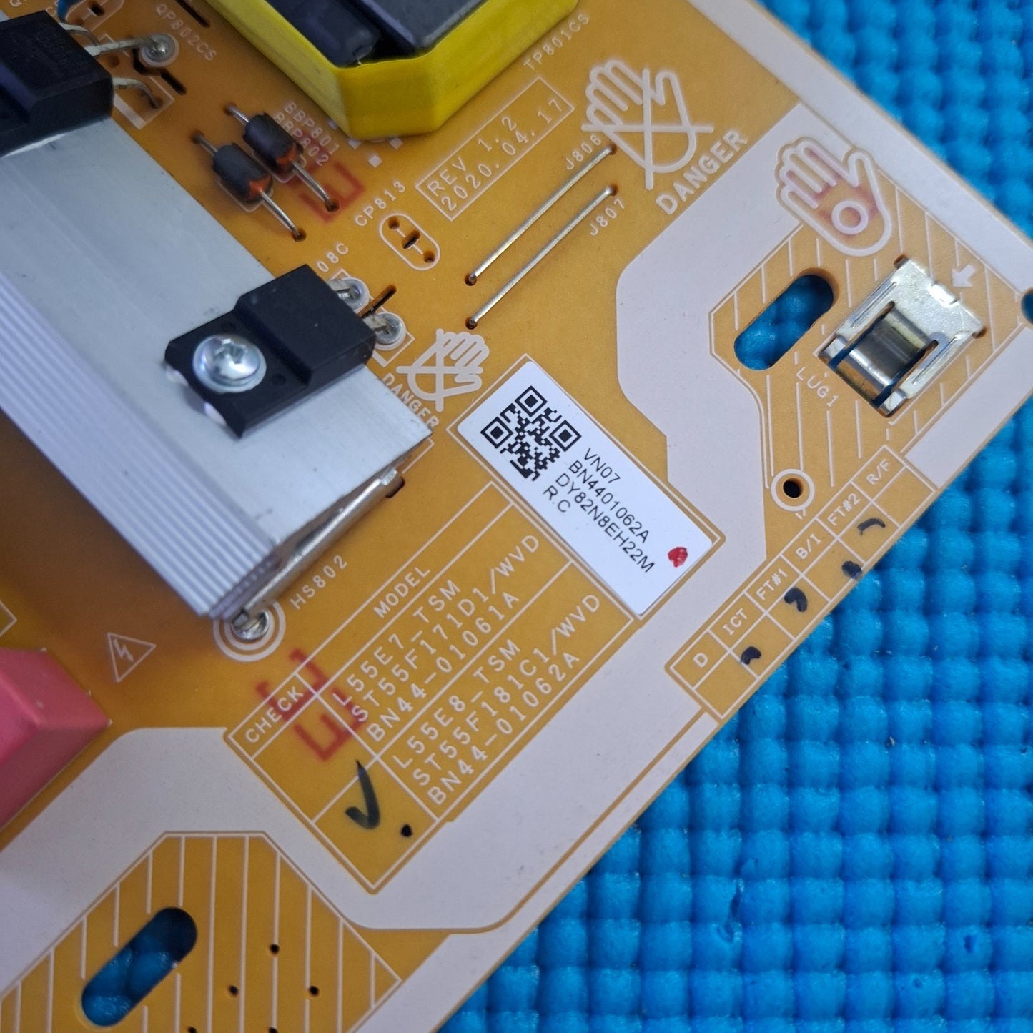 POWER SUPPLY BOARD FOR SAMSUNG QE55Q70TAT 55" TV L55E8_TSM BN44-01062A