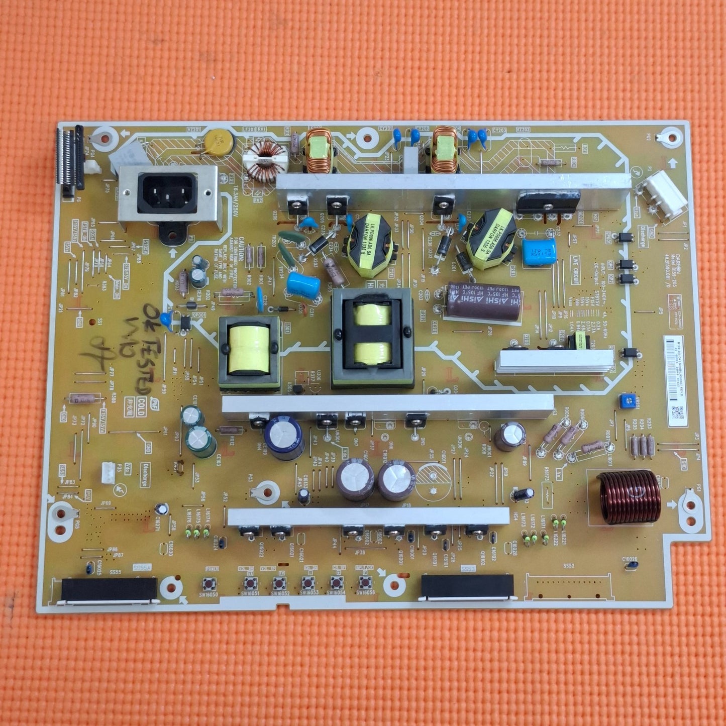 POWER SUPPLY BOARD FOR PANASONIC TX-P42X60B TV 4H.B1590.081C N0AE6JK00007 REV.D