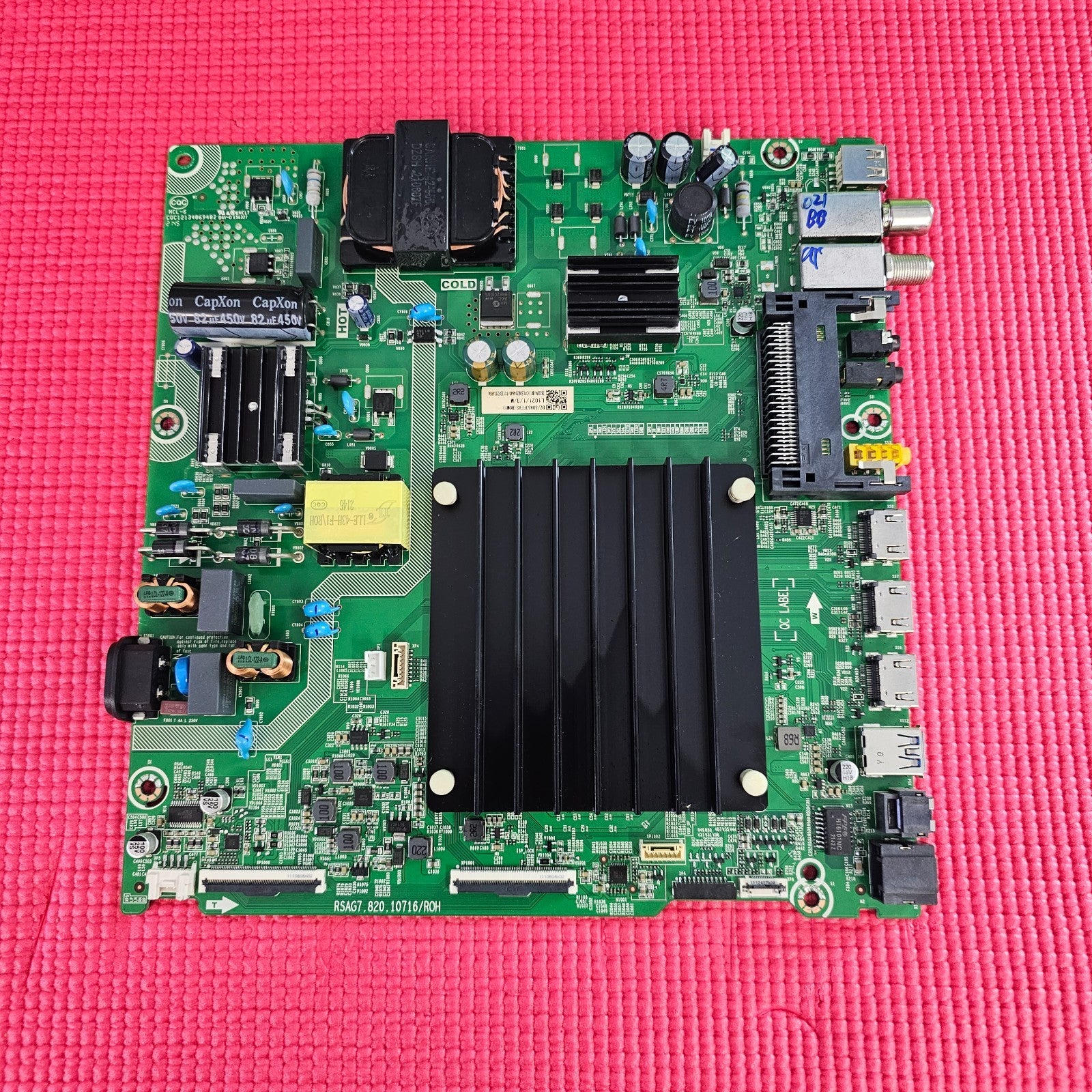 MAIN BOARD MB GENUIN HISENSE 50A6GTUK TV RSAG7.820.10716/ROH SCREEN T500QVN03