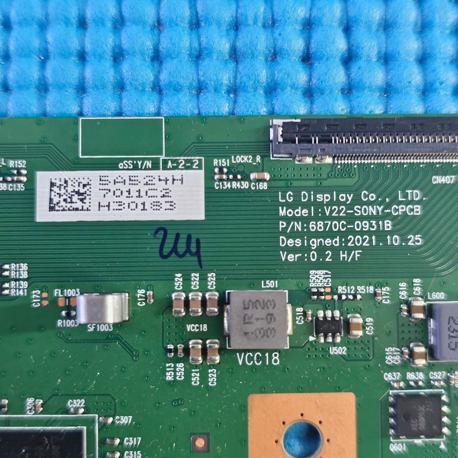 LVDS BOARD FOR SONY XR-55A80L  XR-55A84L TV 6870C-0931B 6871L-7011C SCR LE550PQL