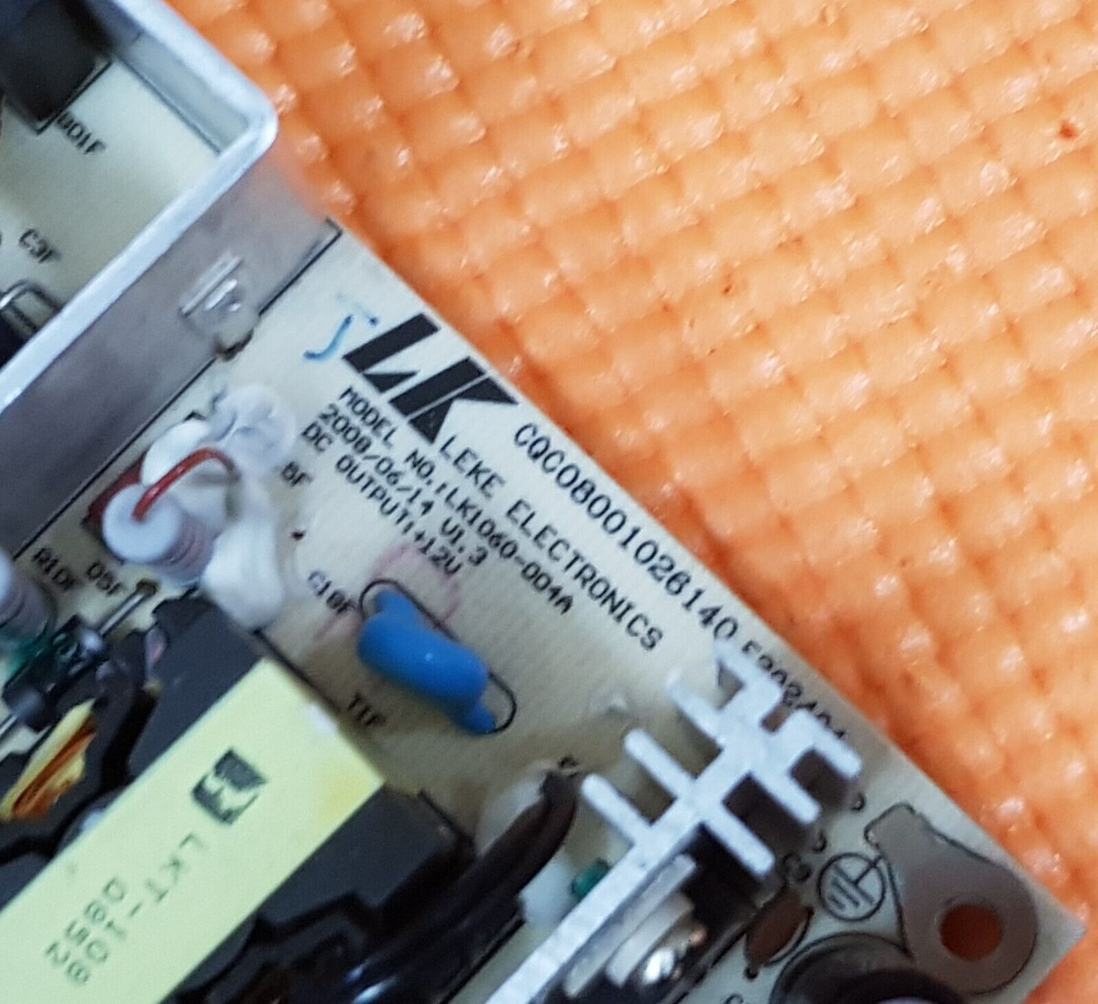 POWER SUPPLY X22/16B X22/14GB 22LA45RQD X22/14C 215/54G X19/14C TV LK1072-005A