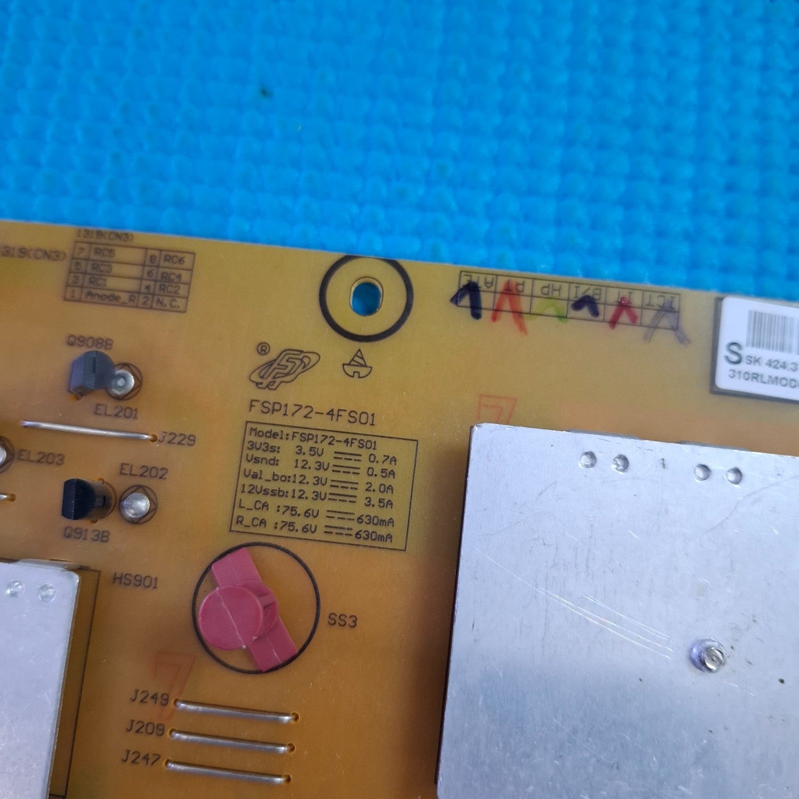 POWER SUPPLY BOARD FOR PHILIPS 49PUS7809/12 49" LED TV FSP172-4FS01