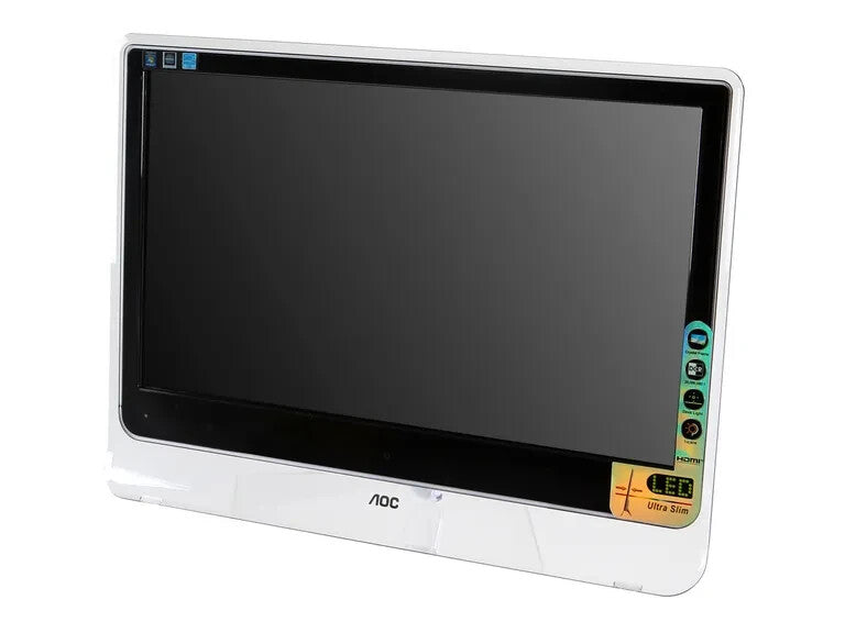 AOC E2237FWH 21.5" FULL HD 1080p LED MONITOR HDMI WITH BUILT IN SPEAKERS - WHITE
