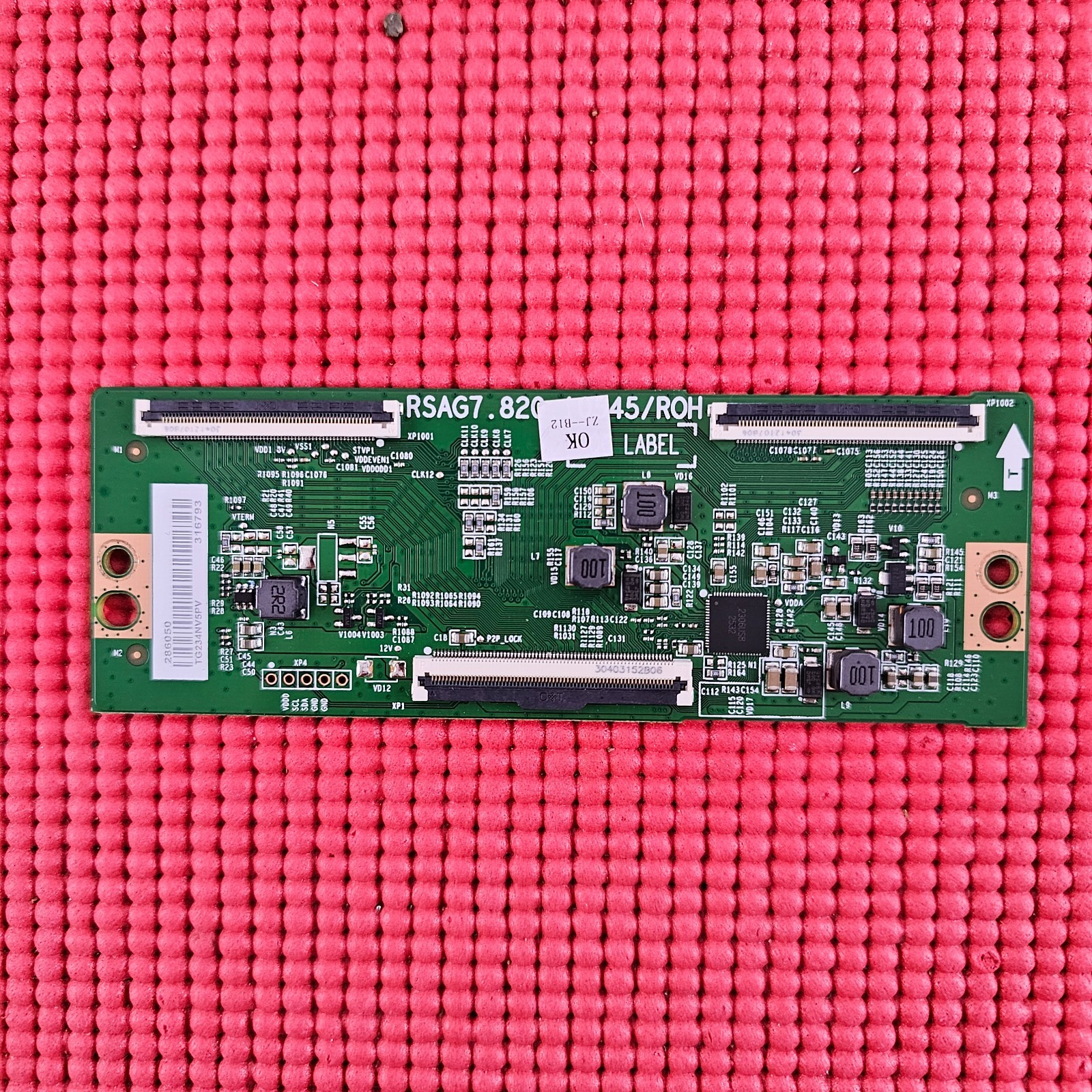 LVDS TCON BOARD FOR HISENSE 65A6KTUK 65A6K 65" TV RSAG7.820.10545/ROH 286050