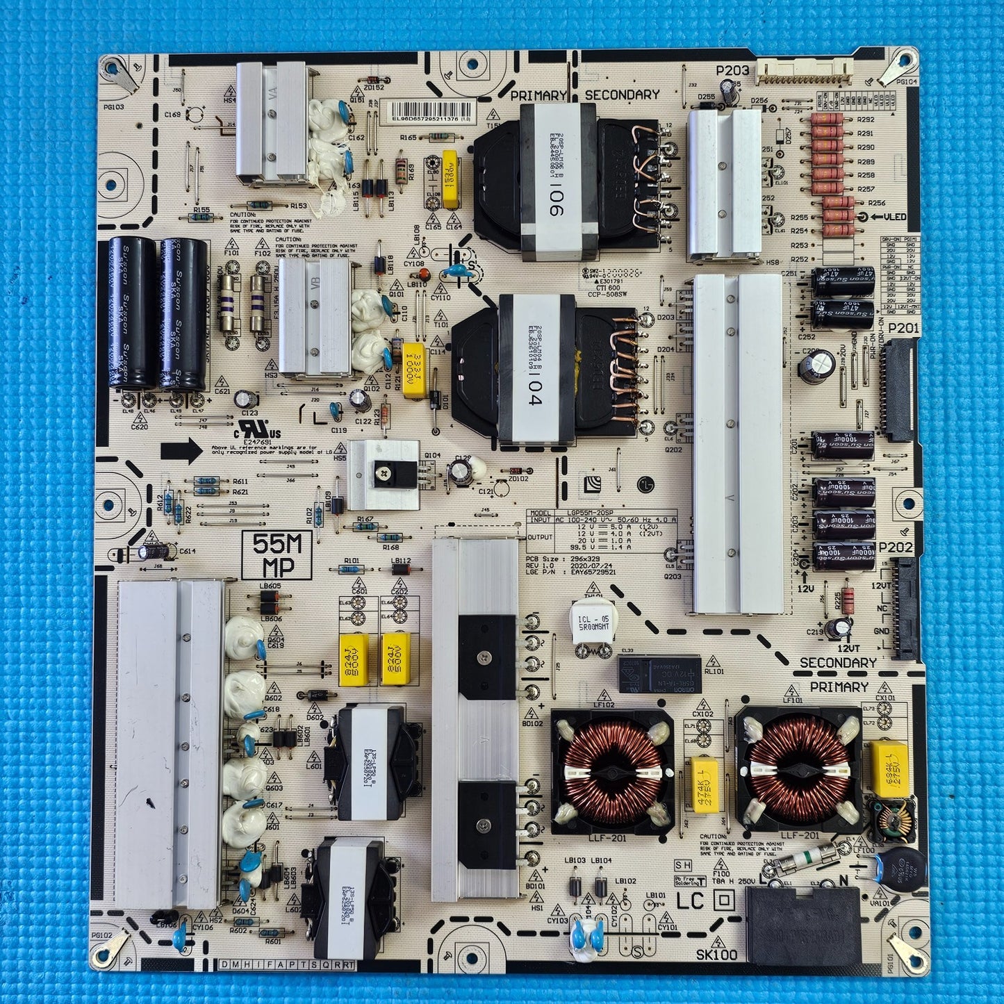 POWER SUPPLY BOARD FOR LG 55NANO956NA 55" 8K TV LGP55M-20SP EAY65729521