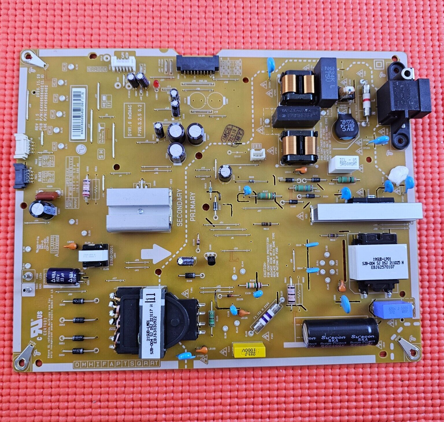 POWER SUPPLY BOARD FOR LG 50QNED816QA 50" QNED TV EAX69508402 (1.0) EAY65895402