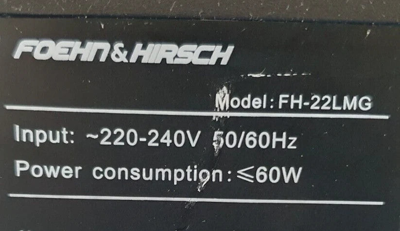 FOEHN & HIRSCH FH-22LMG 22" Full HD 1080P LCD TV HDMI SCART VGA