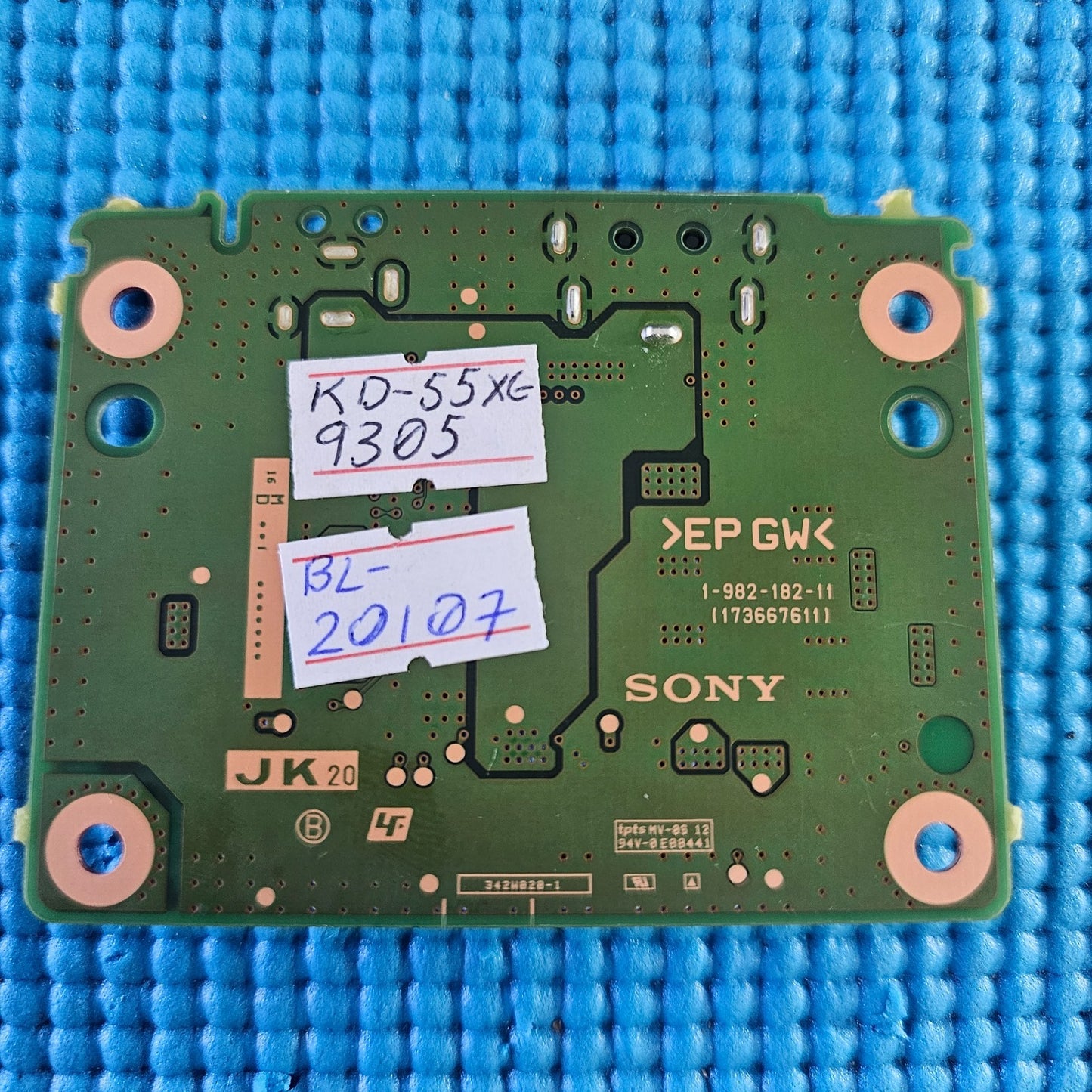 DC INPUT BOARD FOR SONY KD-55XE9305 TV A2167840A 1-982-182-11