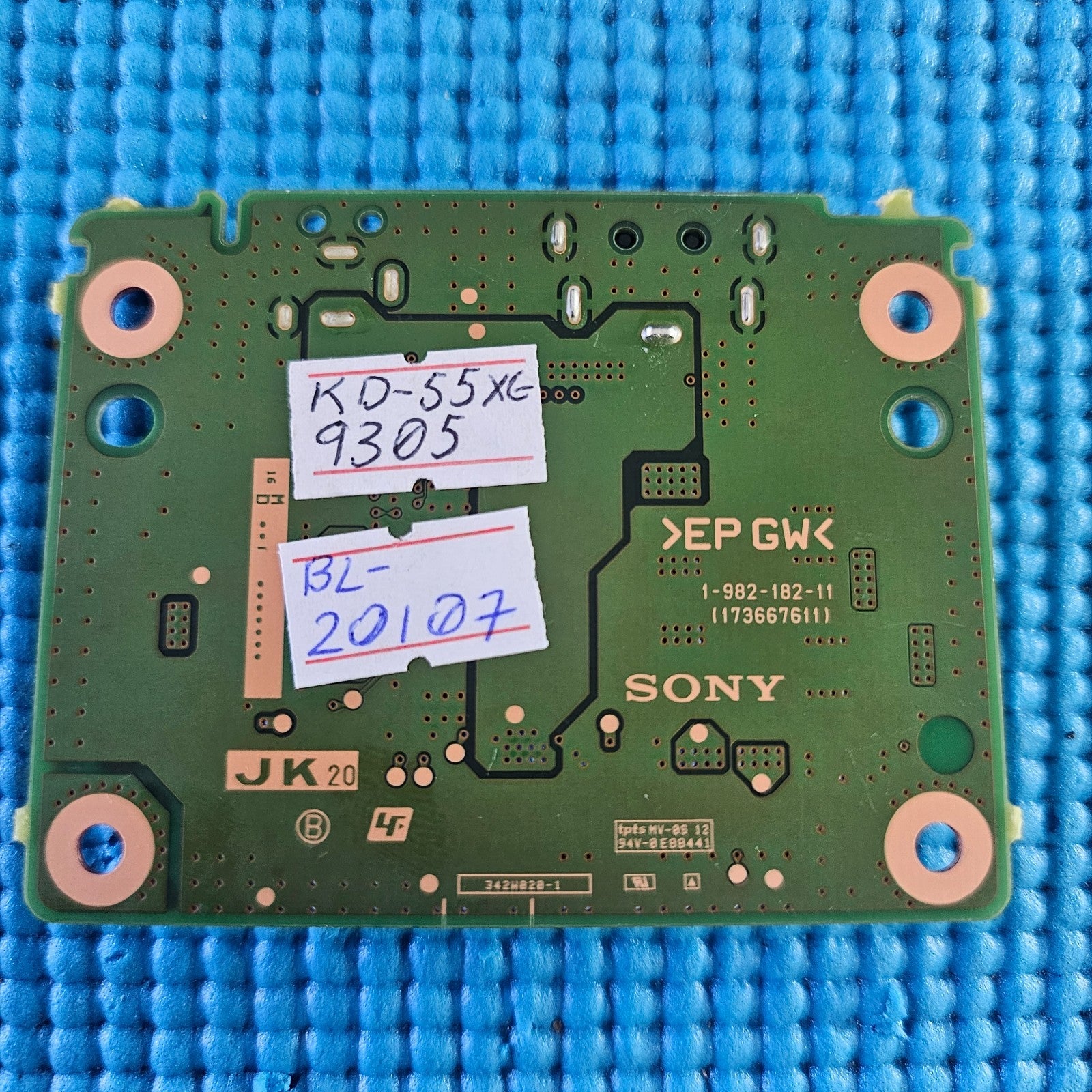 DC INPUT BOARD FOR SONY KD-55XE9305 TV A2167840A 1-982-182-11