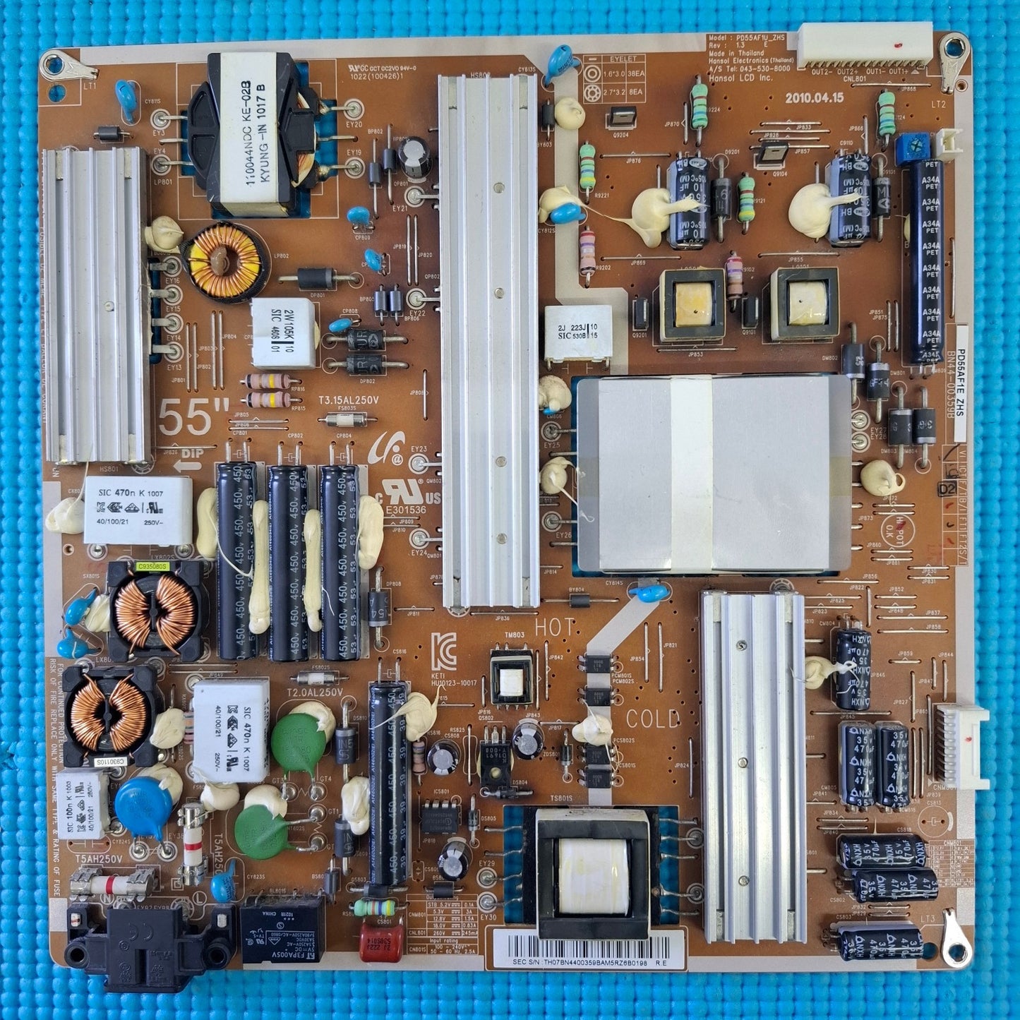POWER SUPPLY BOARD FOR SAMSUNG UE55C600RK 55" LED TV PD55AF1U_ZHS BN44-00359B