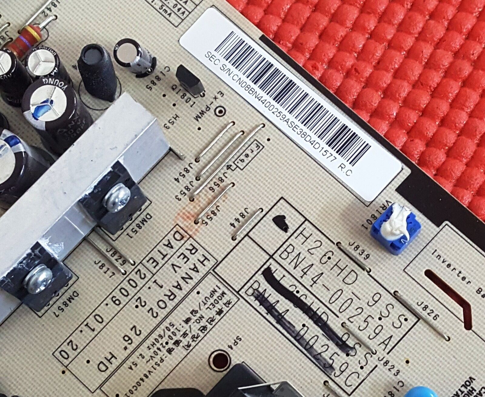 POWER SUPPLY BOARD FOR SAMSUNG LE26B450C4W 26" TV BN44-00259A H26HD 9SS