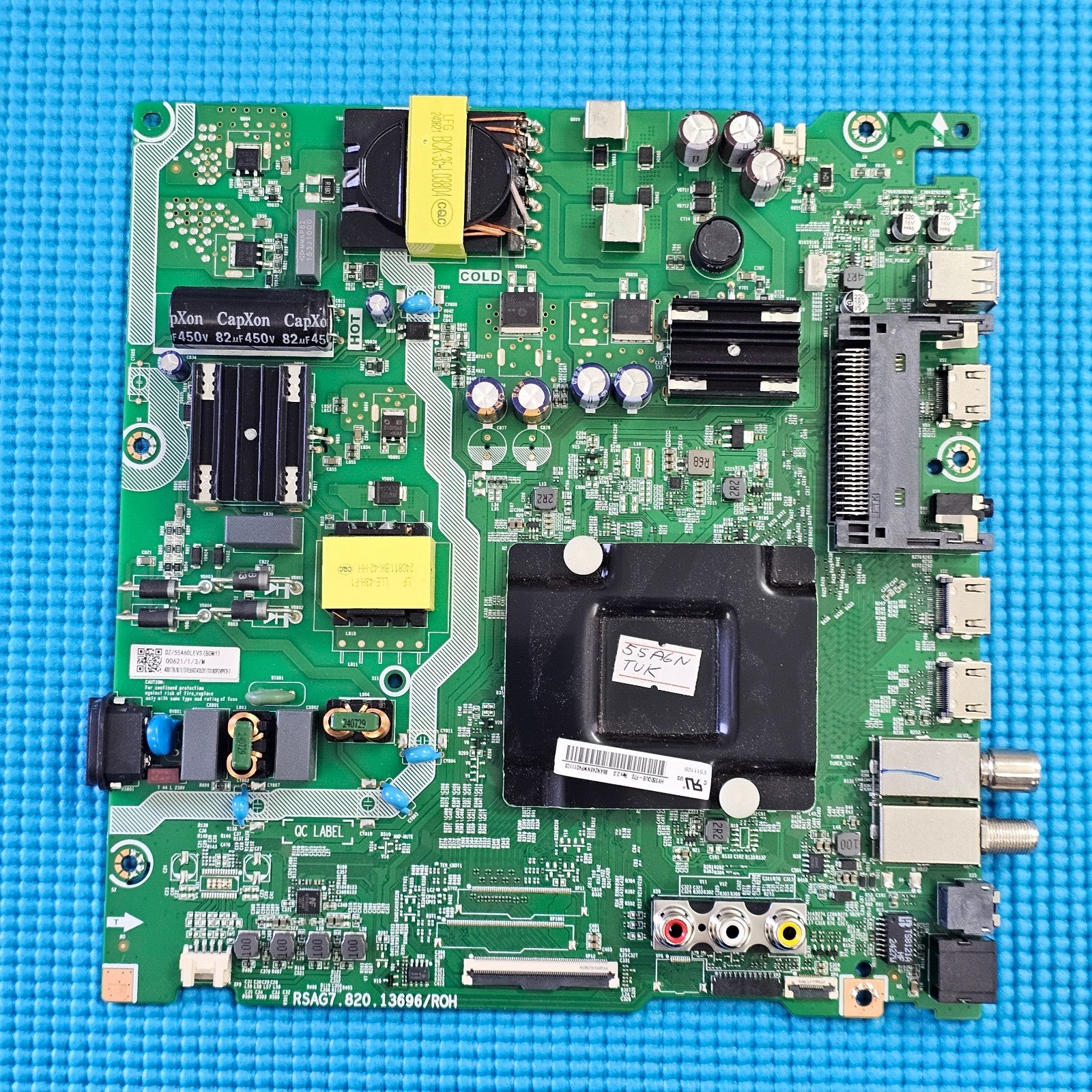 MAIN AV BOARD FOR HISENSE 55A6NTUK TV RSAG7.820.13696/ROH SCREEN HV550QUB-F70