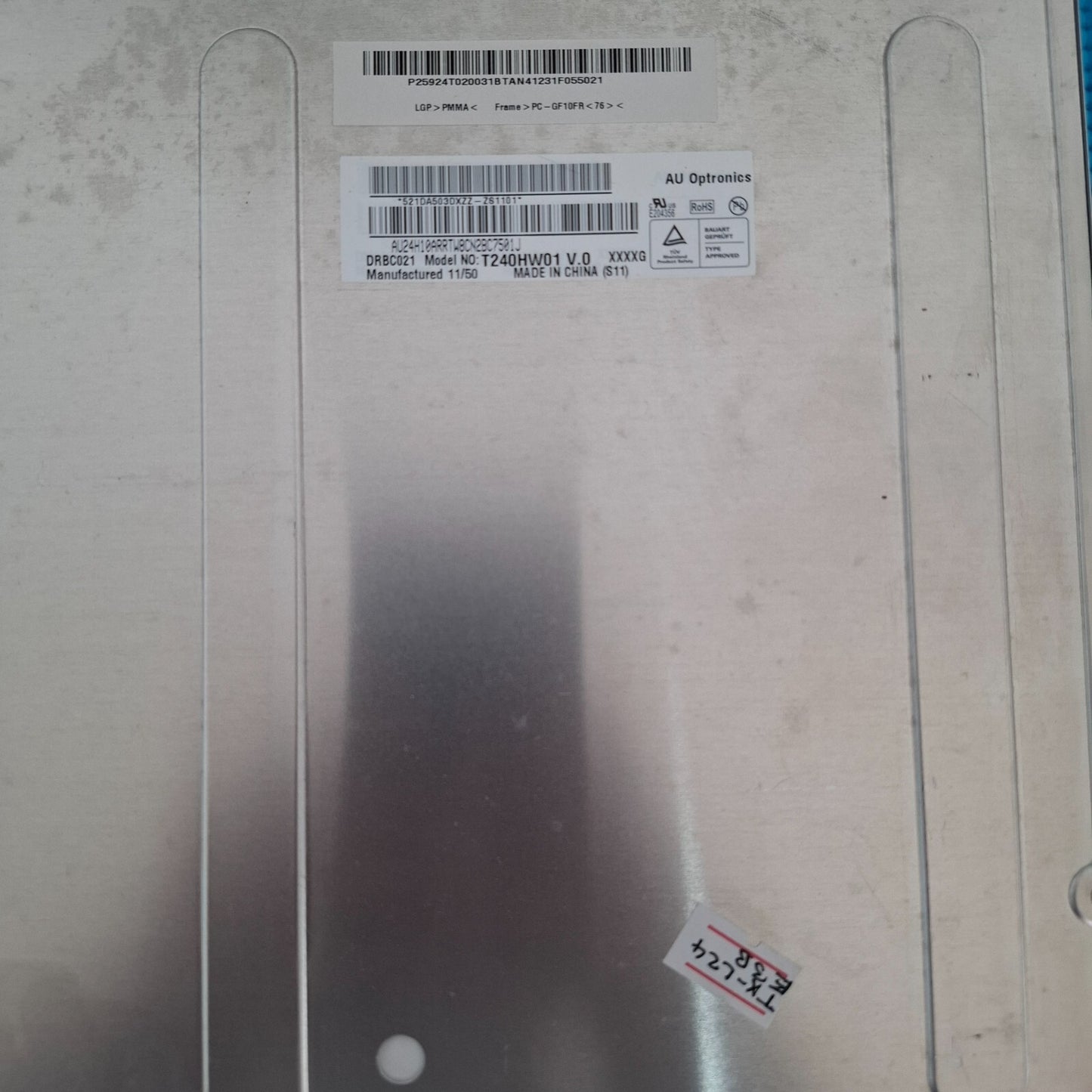 LED/LCD SCREEN PANEL AUO T240HW01 V.0 FOR PANASONIC TX-L24E3B 24" TV