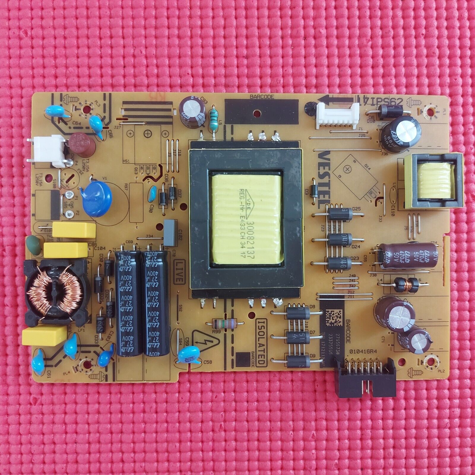 POWER SUPPLY FOR TOSHIBA 40LL3A63DB LT-40C700 P40FPA0119A TV 17IPS62 23580778