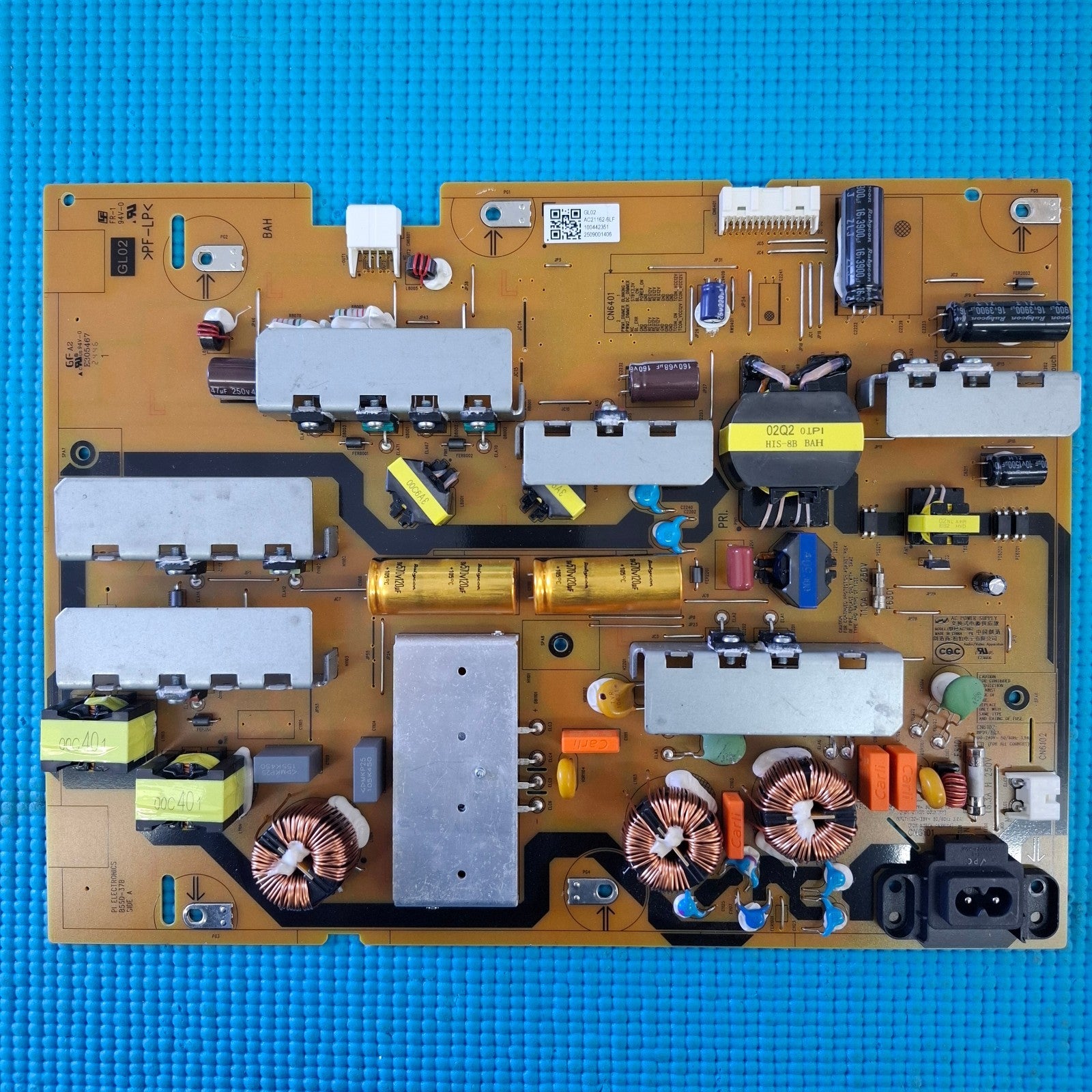 POWER BOARD FOR SONY K-6553 65" LED TV GL02 AC21162-6LF 100442351 2509001406