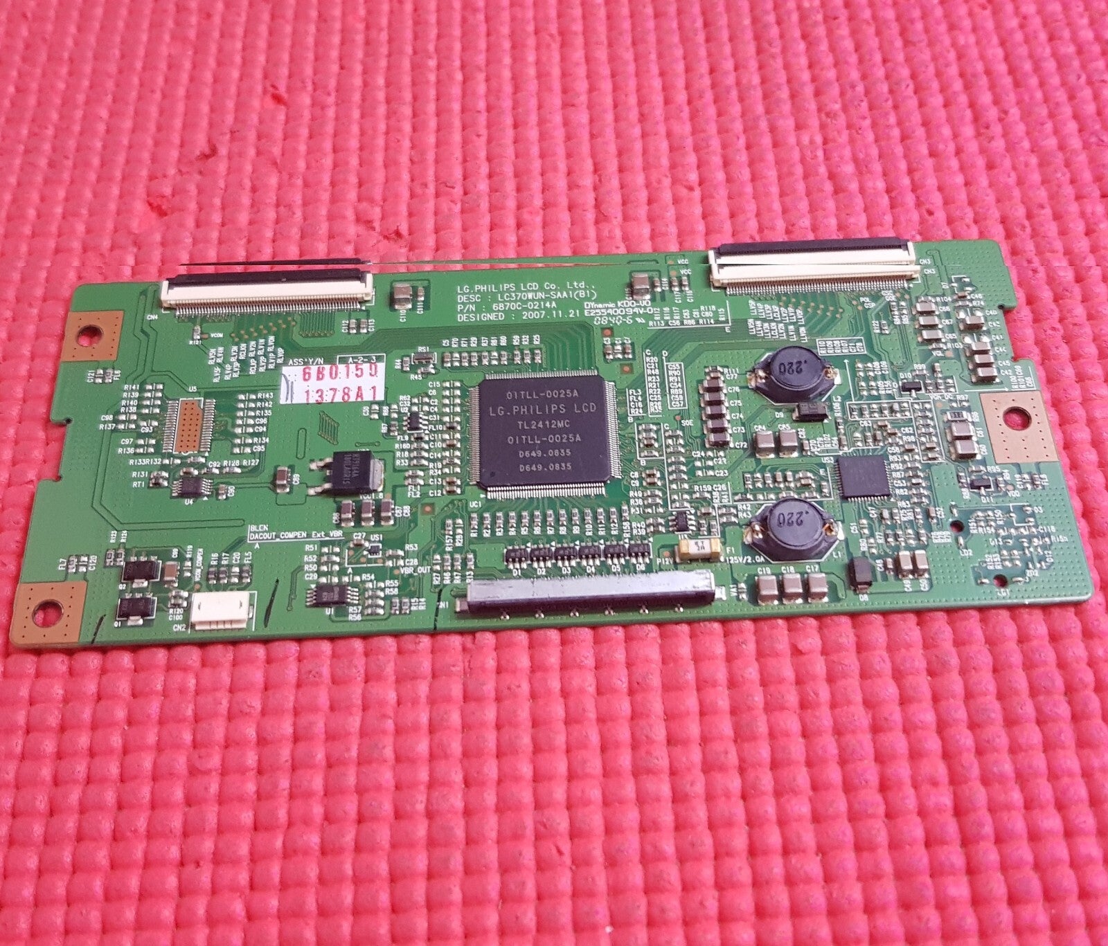 LVDS BOARD FOR LCD37-909 37FLHD850U L37VP01UC LCD37761F1080P 37" TV 6871L-1378A