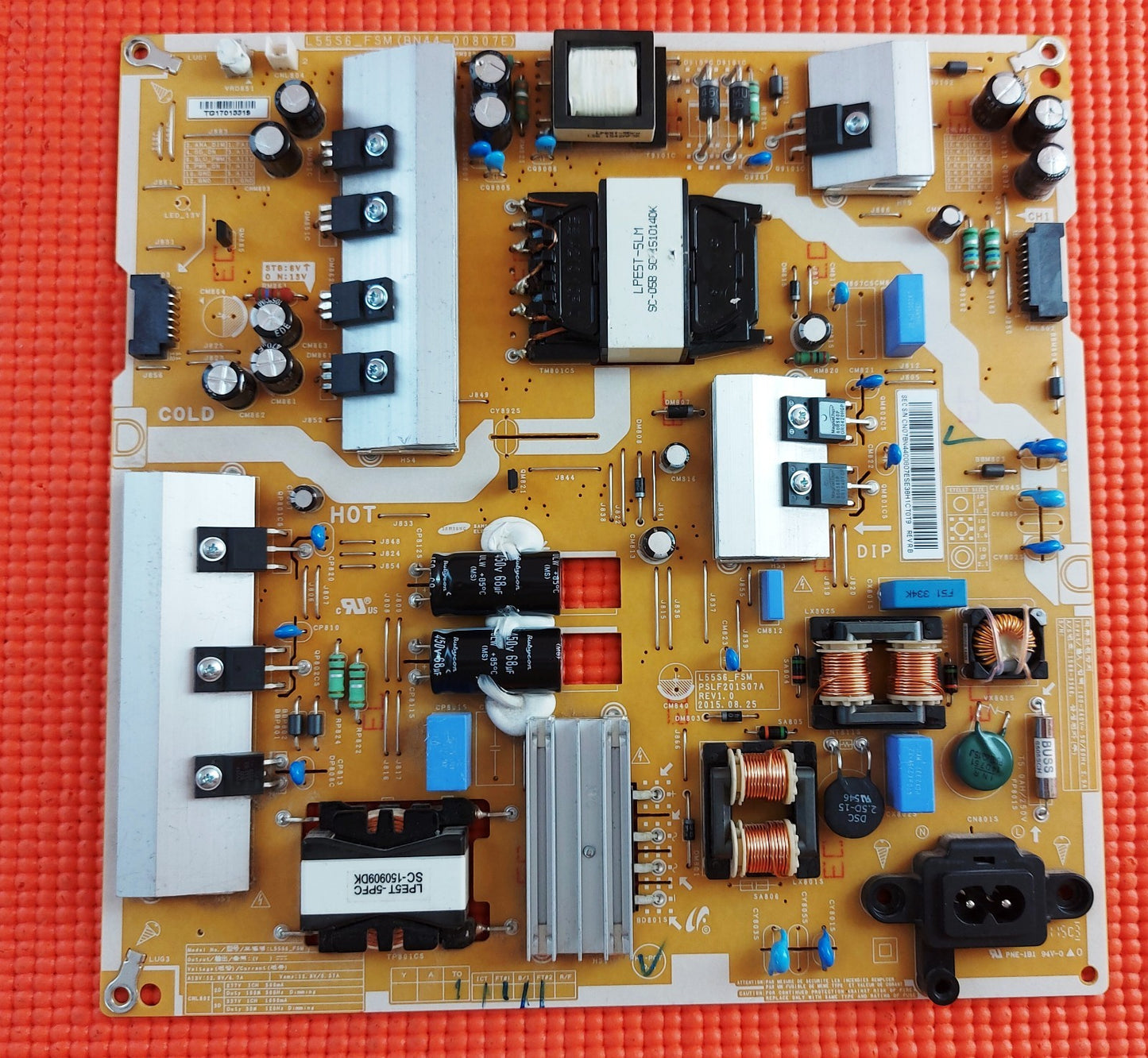 POWER BOARD FOR SAMSUNG UE55JU6400 UE55JU6740U TV L55S6_FSM BN44-00807E