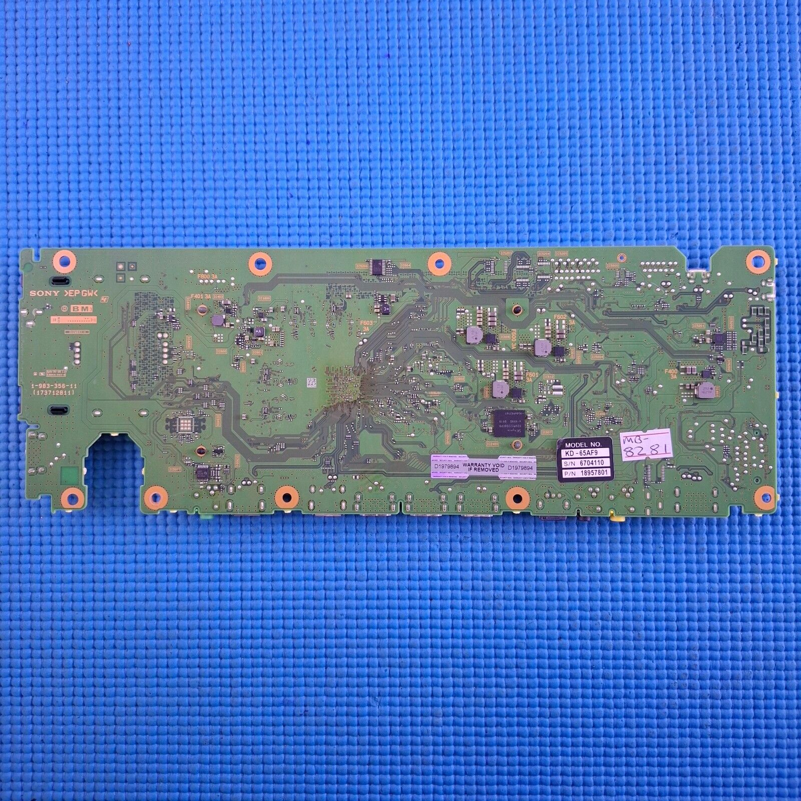MAIN BOARD FOR SONY KD-65AF9 65" OLED TV YA03071AA 1-983-356-11 | TESTED WORKING