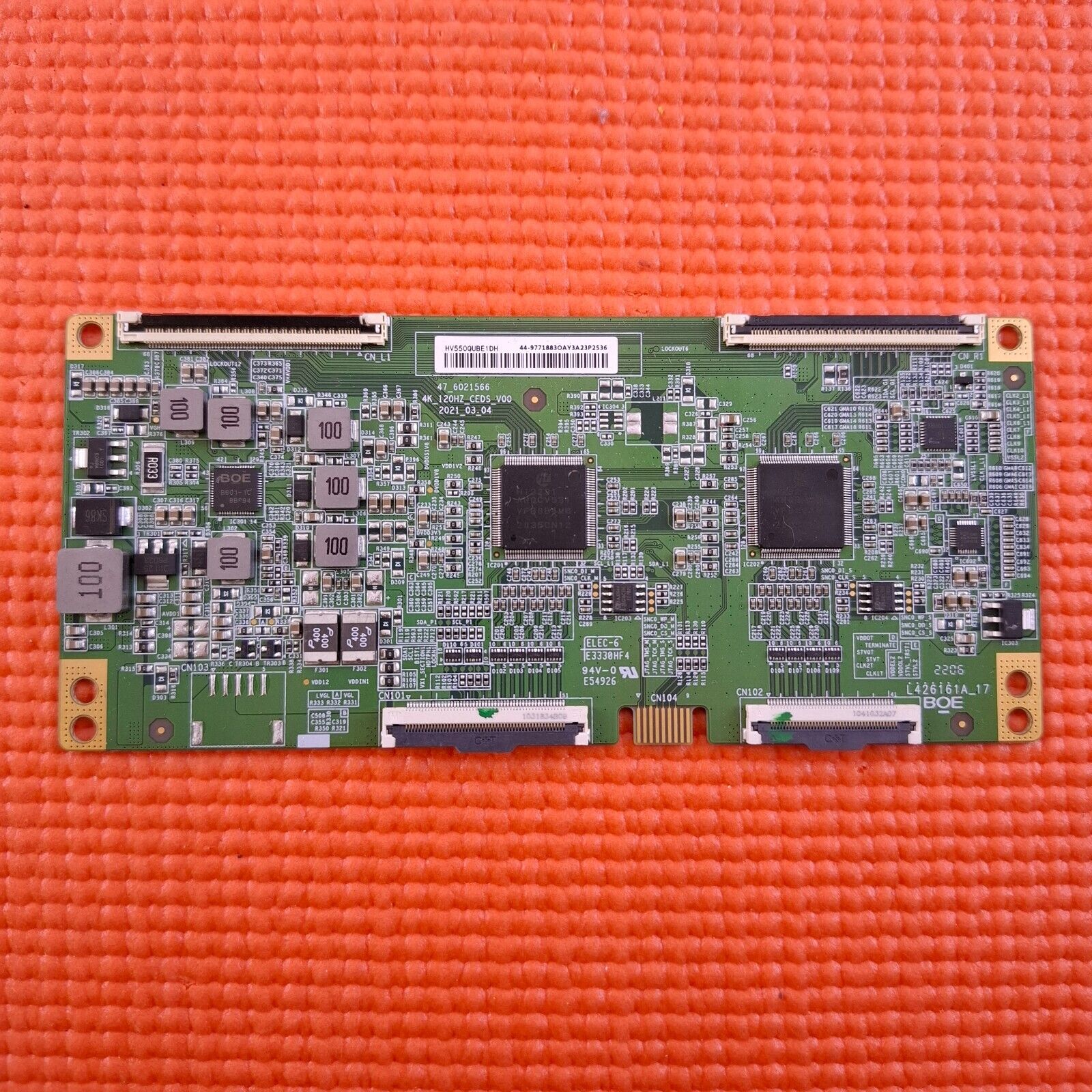 LVDS TCON BOARD FOR HISENSE 55U7HQTUK 55" TV 47_6021566 HV550QUBE1DH 44-97718830