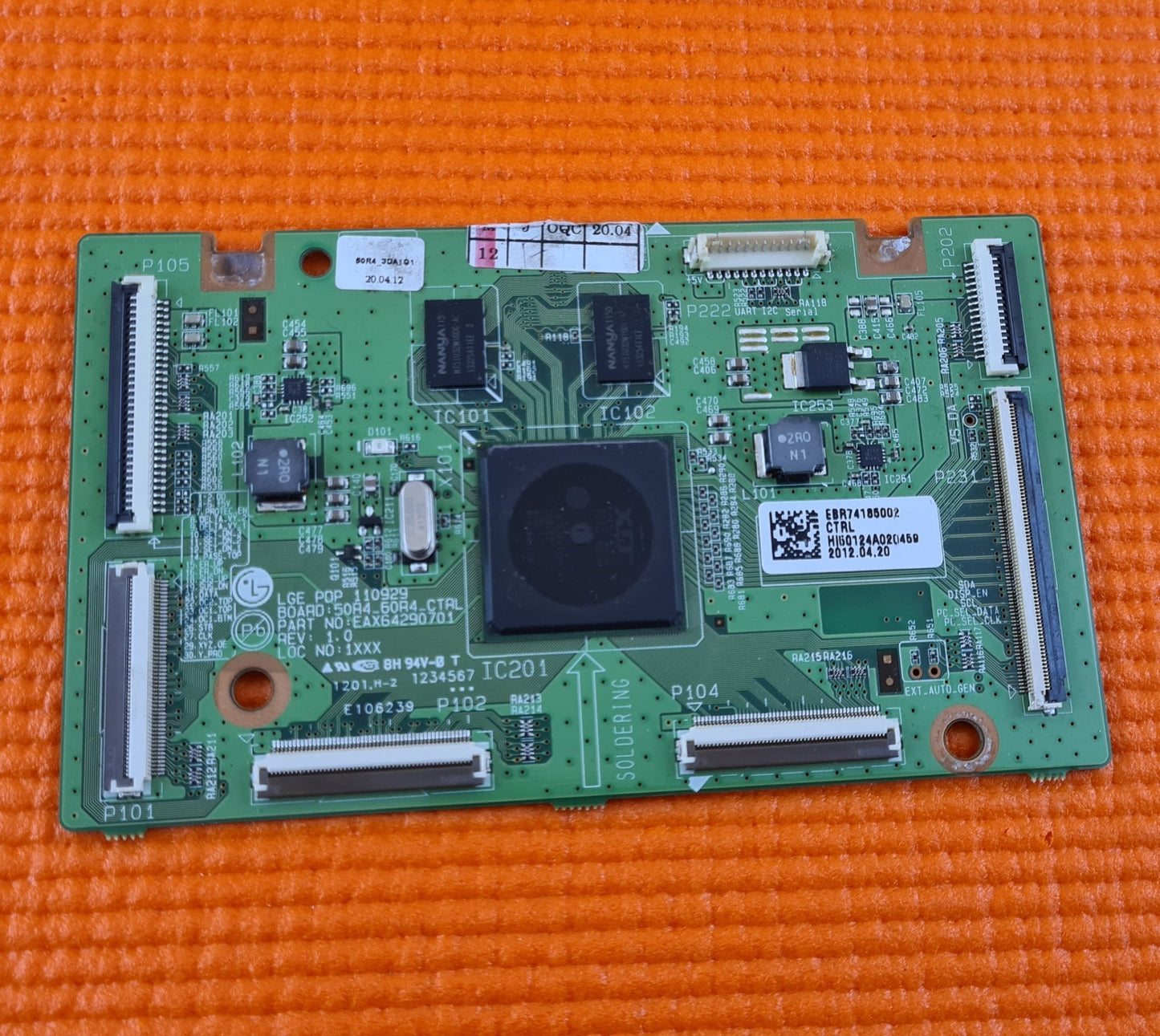 LVDS BOARD FOR LG 50PM670T 50PM680T 50PM650T P EAX64290701 EBR74185002