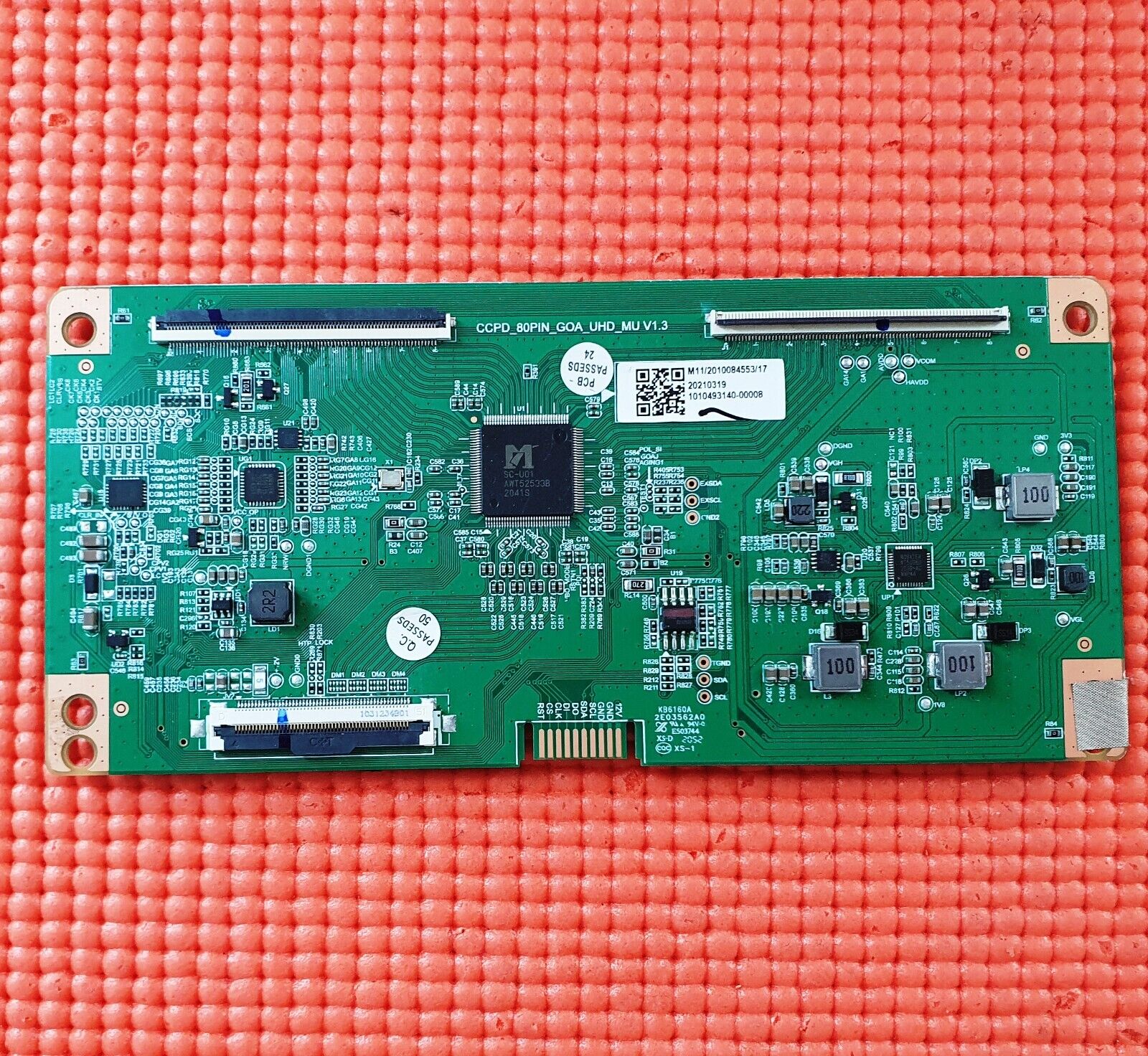 LVDS TCON BOARD FOR JVC LT-58CA890 LT-58CA810A 58" TV CCPD_80PIN_GOA_UHD_MU V1.3