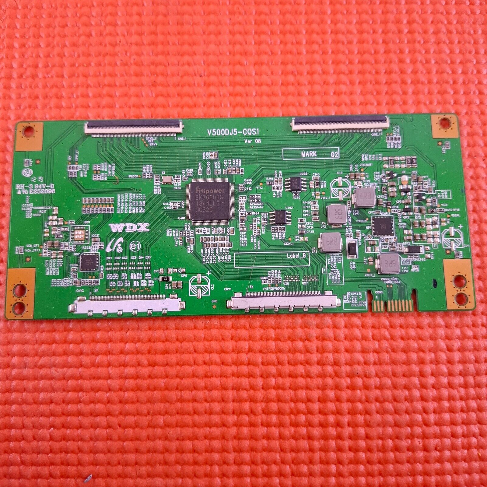 LVDS BOARD FOR UNITED 50DU58 FERGUSON F50RTS4K CELLO C50SFS4K TV V500DJ5-CQS1