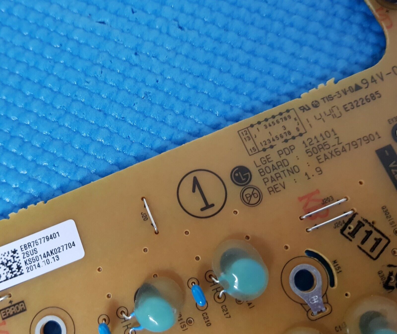 X-SUS BOARD FOR AKAI AKTV503 50" PLASMA TV EAX64797901 EBR75779401