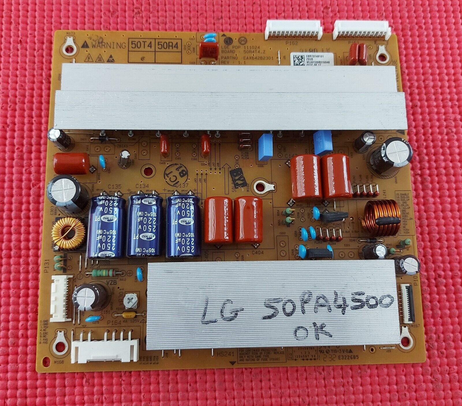 XSUS ZSUS BOARD FOR LG 50PA4500 50" PLASMA TV EAX64282301 EBR73748101