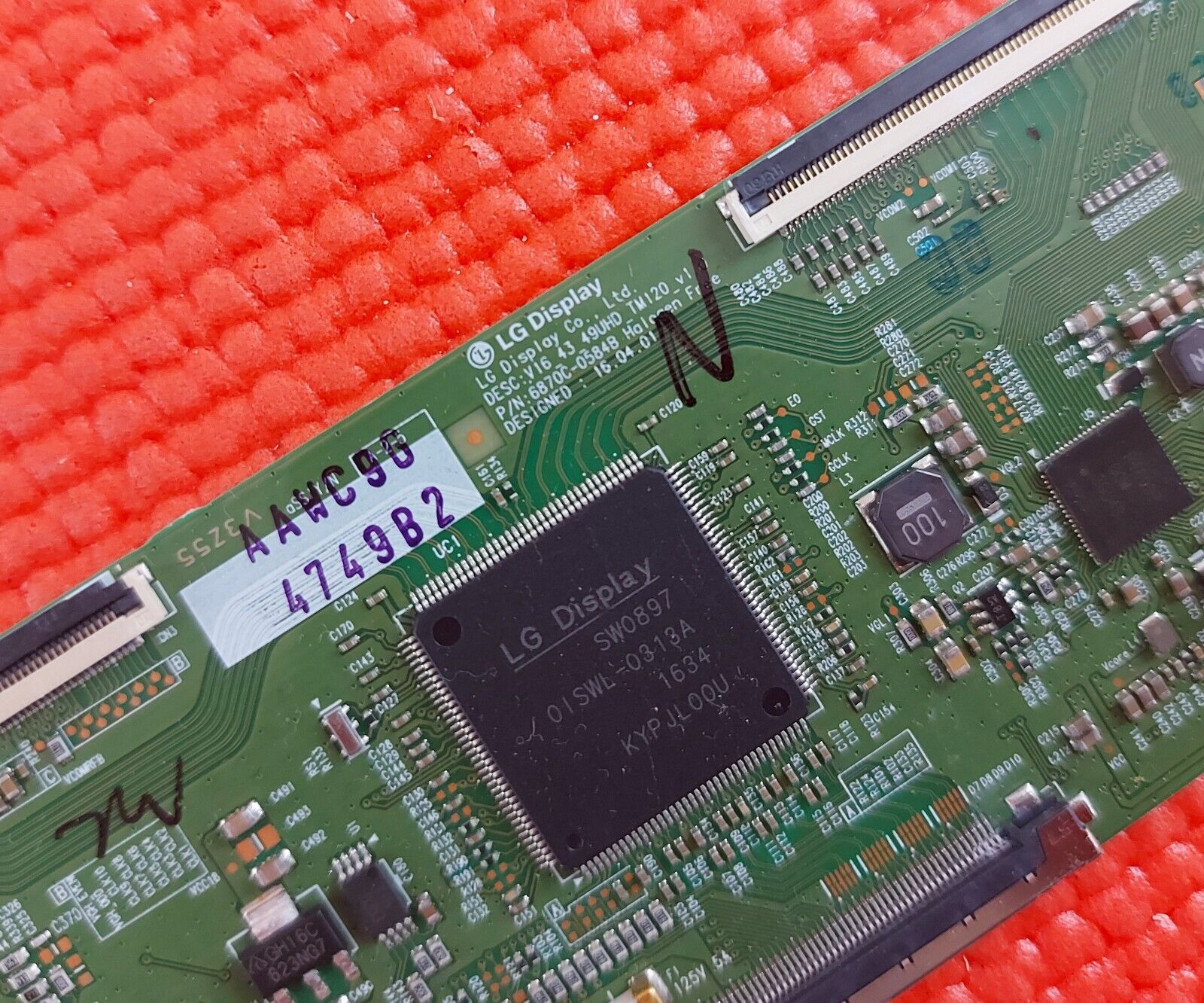 LVDS TCON BOARD FOR LG 49UH620V 49UH603V 49UH610V 49" TV 6870C-0584B 6871L-4749B