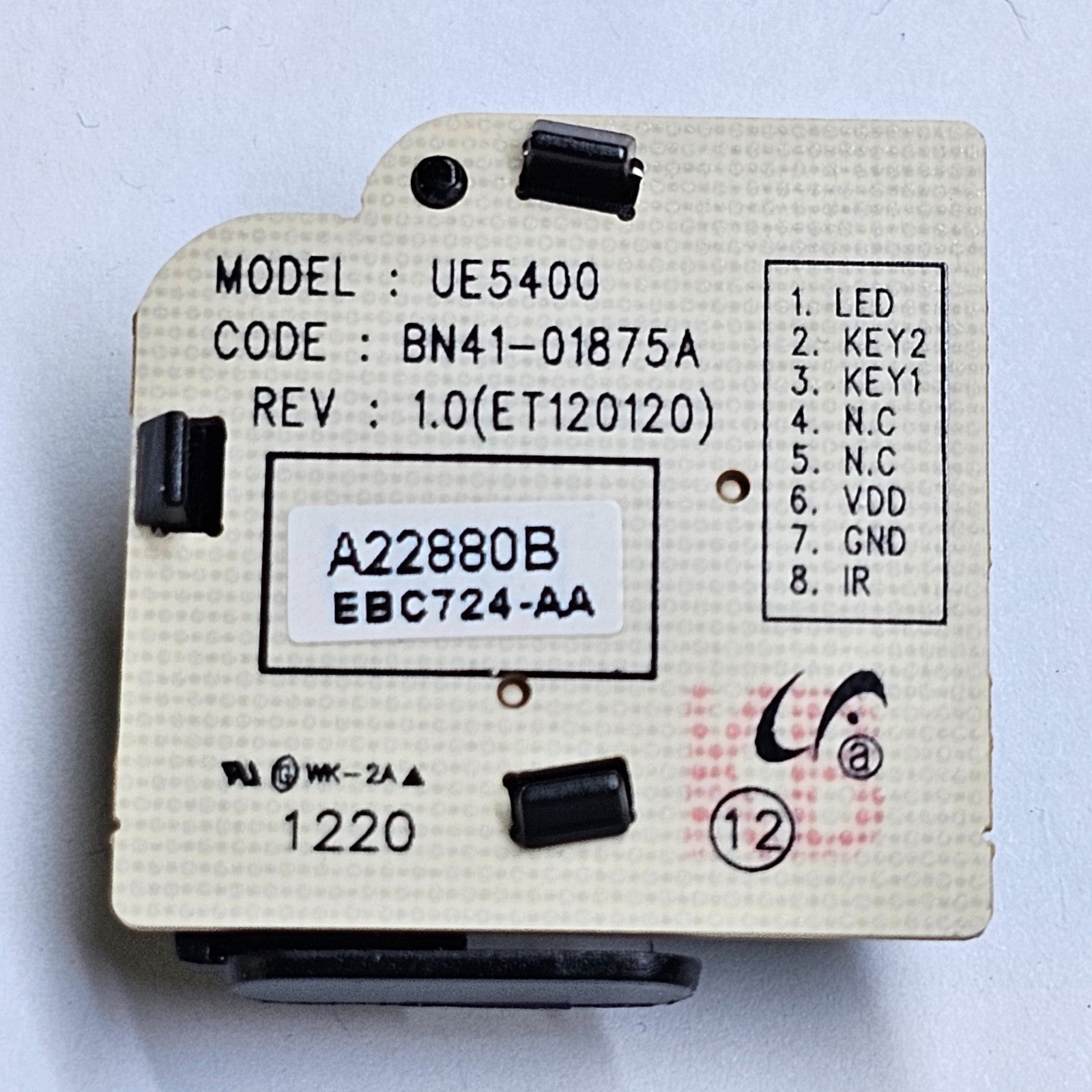 BUTTON UNIT SET FOR SAMSUNG UE22ES5410W UE22ES5400 TV BN41-01875A BN96-22880B