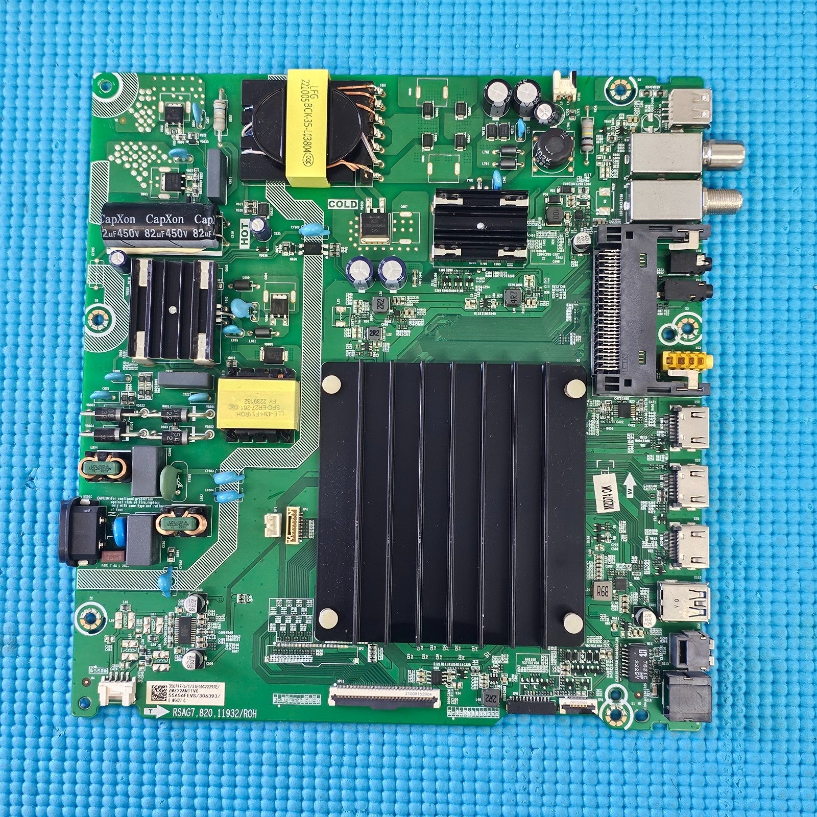 MAIN BOARD FOR HISENSE 55E7HQTUK 55" TV RSAG7.820.11932/ROH SCREEN T550QVN10.0