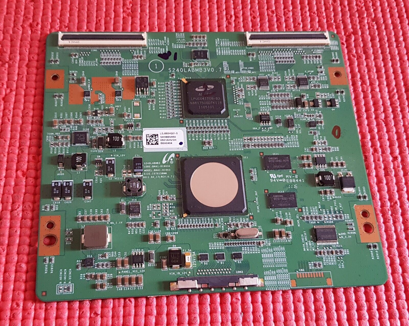 TCON FOR SAMSUNG UE55D8000 UE55D7000 TV BN41-01663A BN95-00501A S240LABMB3V0.7