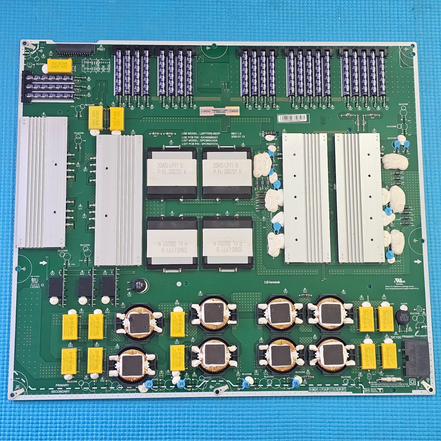 POWER SUPPLY BOARD FOR LG OLED77GX6LA 77" TV LGP77WS-20OP EPCB60CA5A EAY65689322